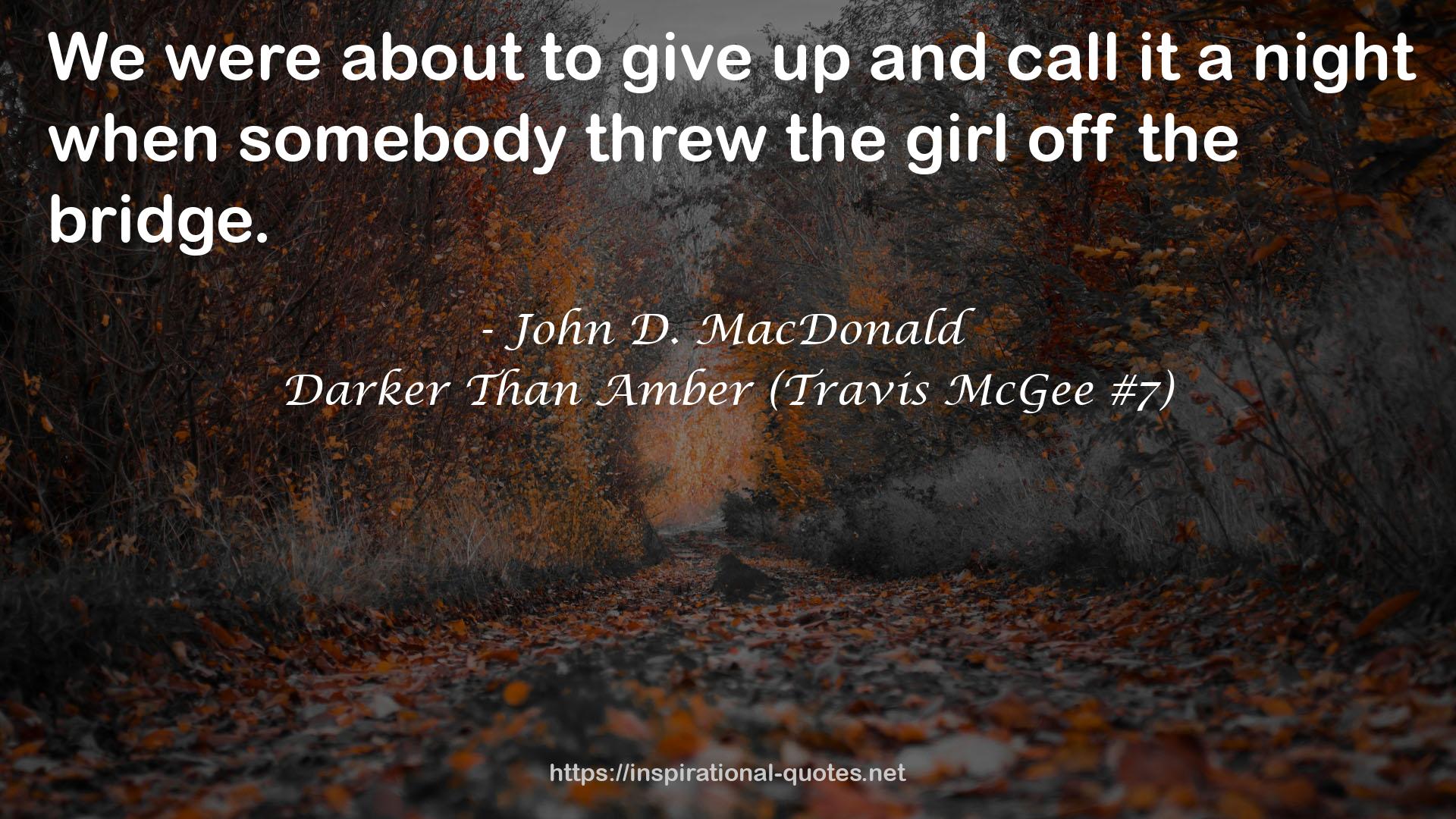 Darker Than Amber (Travis McGee #7) QUOTES