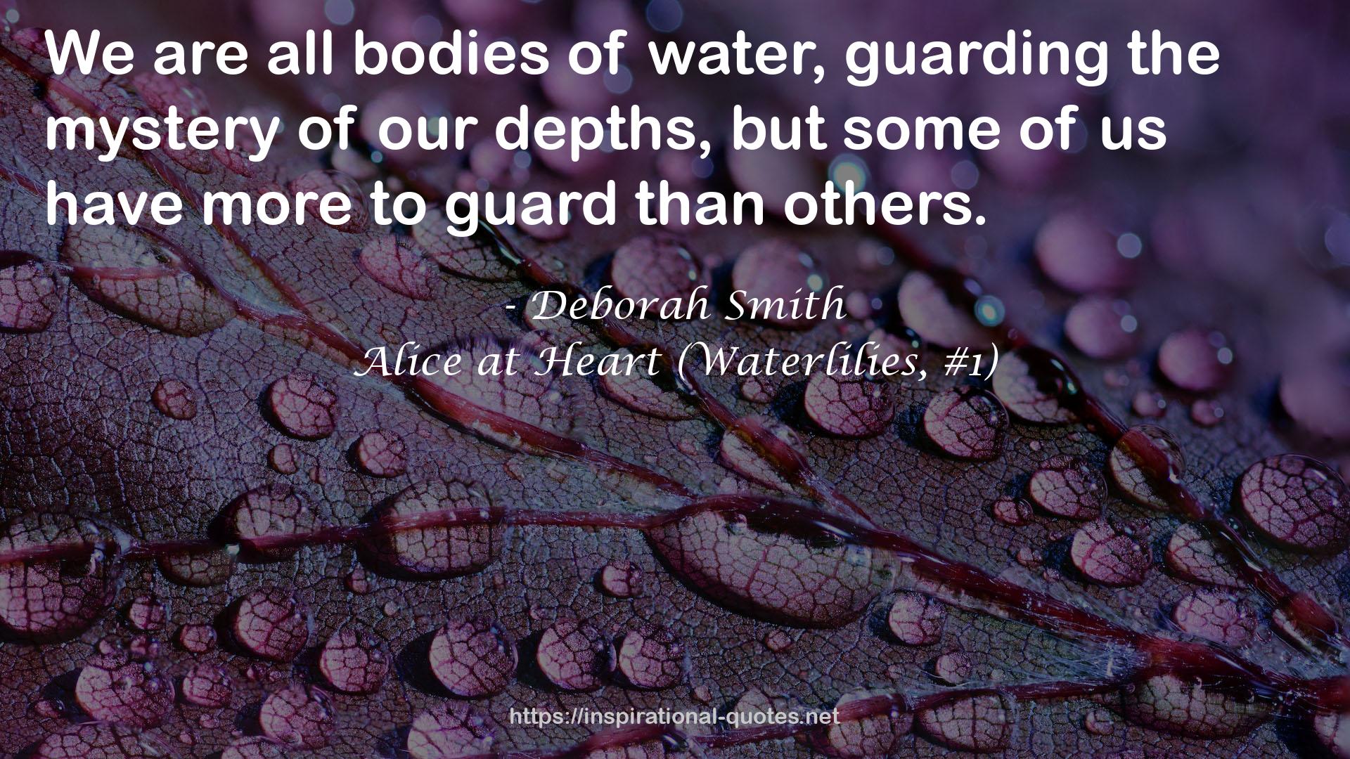 Alice at Heart (Waterlilies, #1) QUOTES