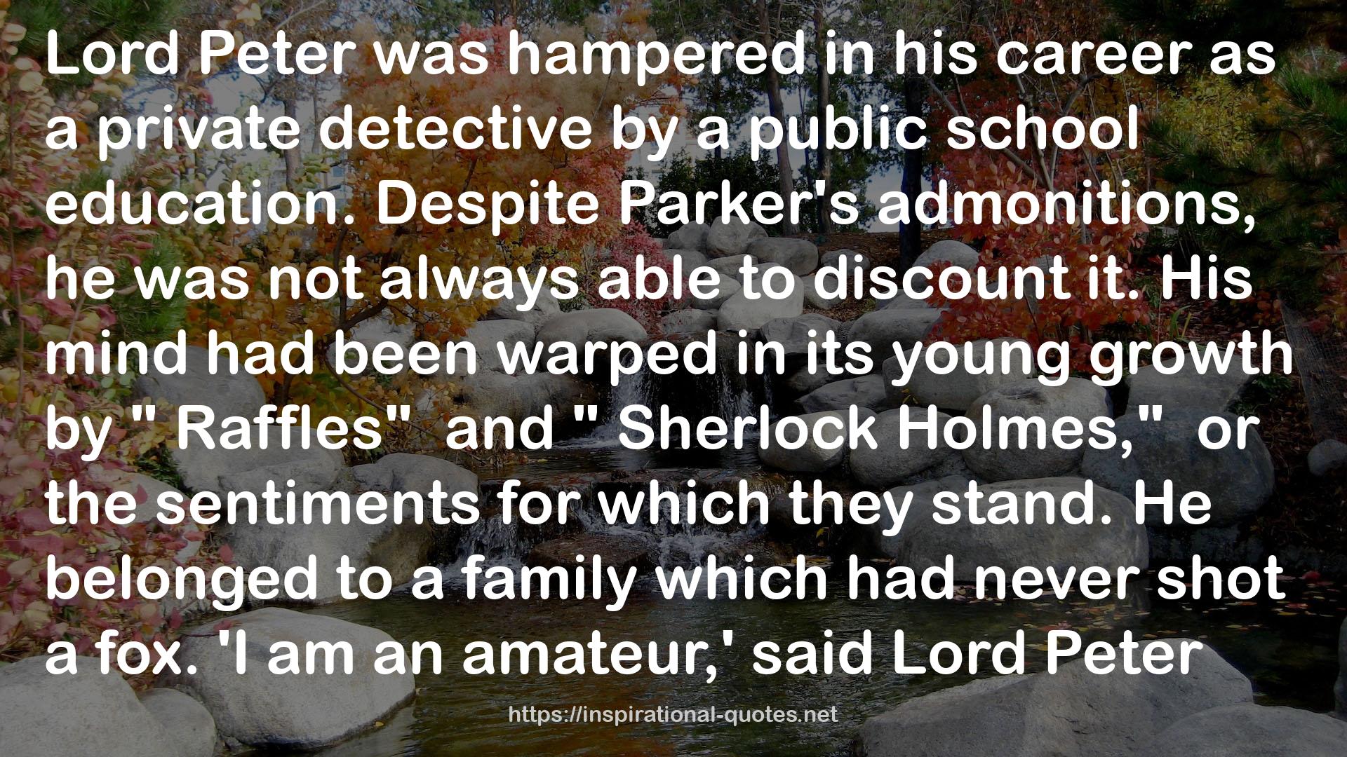 a private detective  QUOTES