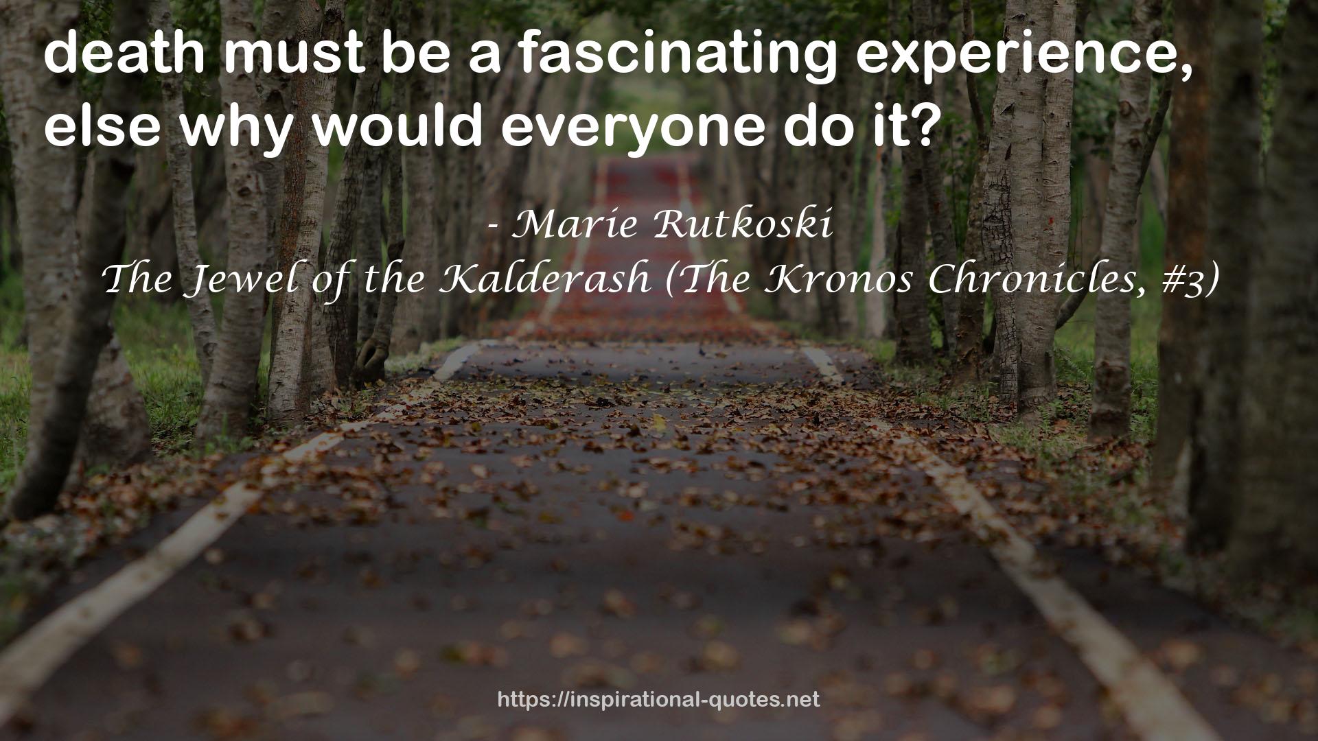 The Jewel of the Kalderash (The Kronos Chronicles, #3) QUOTES