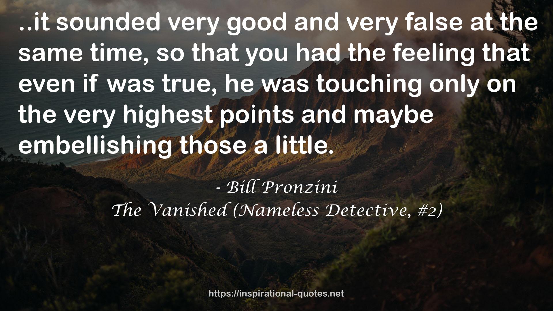 The Vanished (Nameless Detective, #2) QUOTES