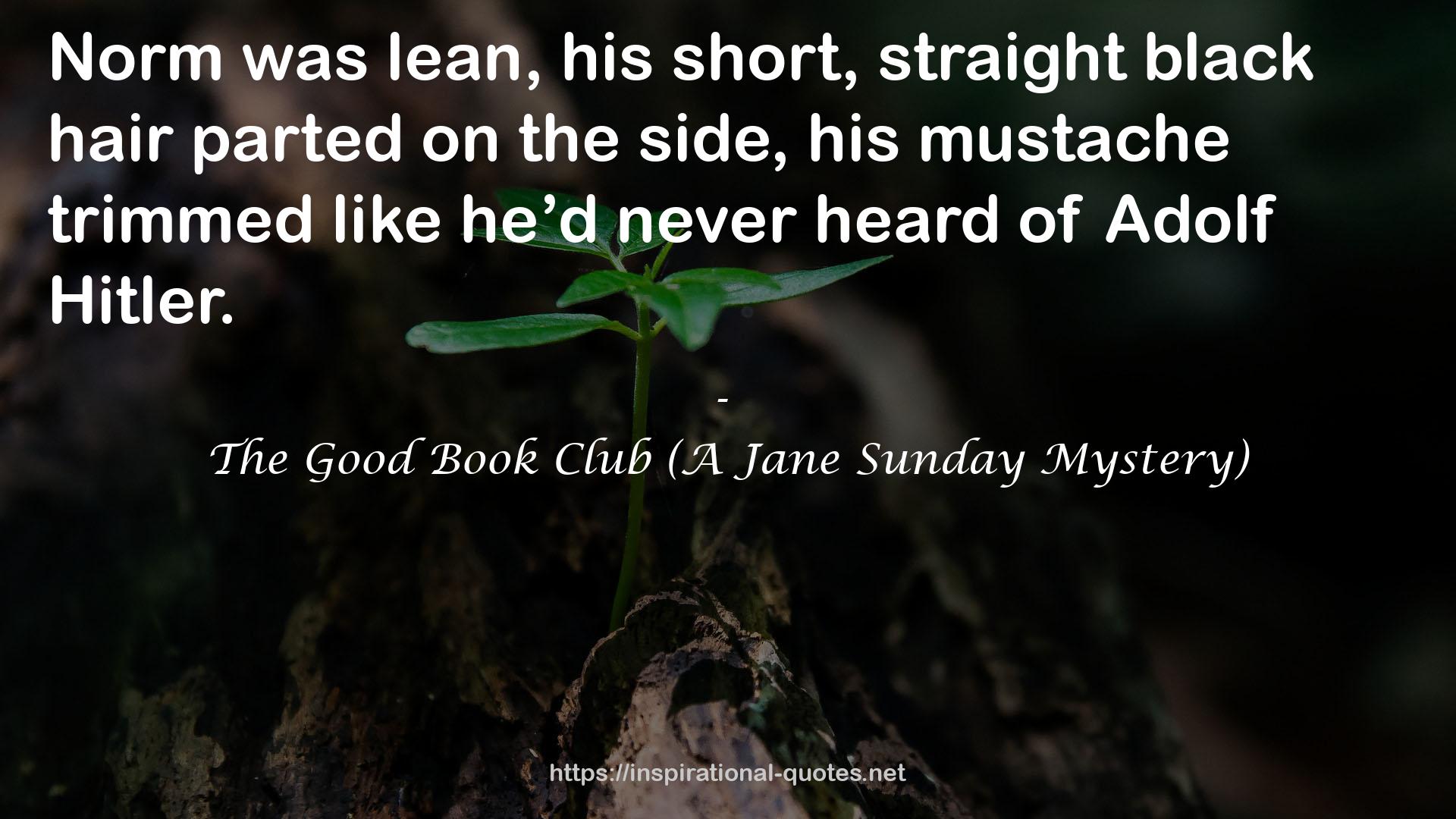 The Good Book Club (A Jane Sunday Mystery) QUOTES