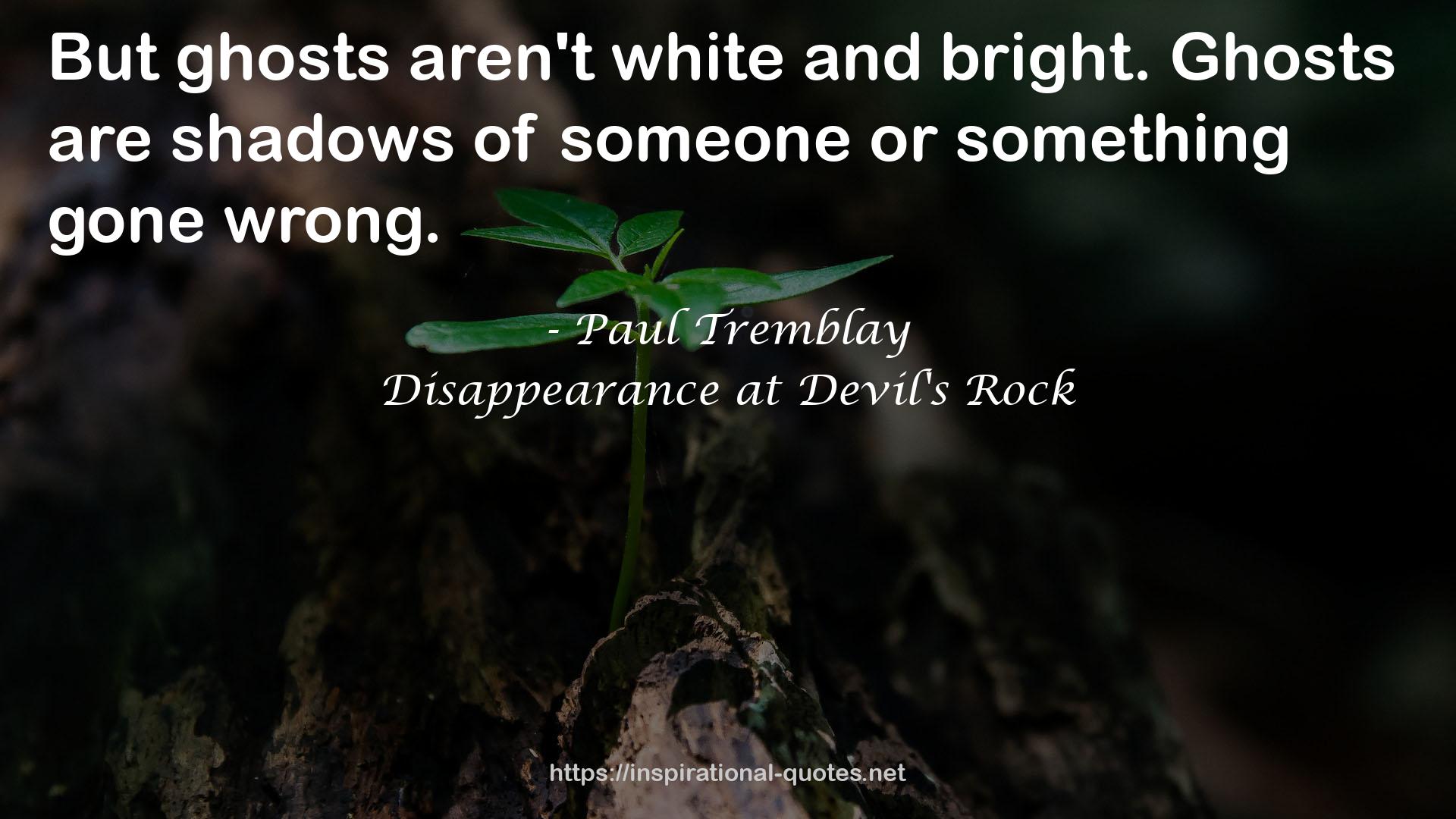 Disappearance at Devil's Rock QUOTES