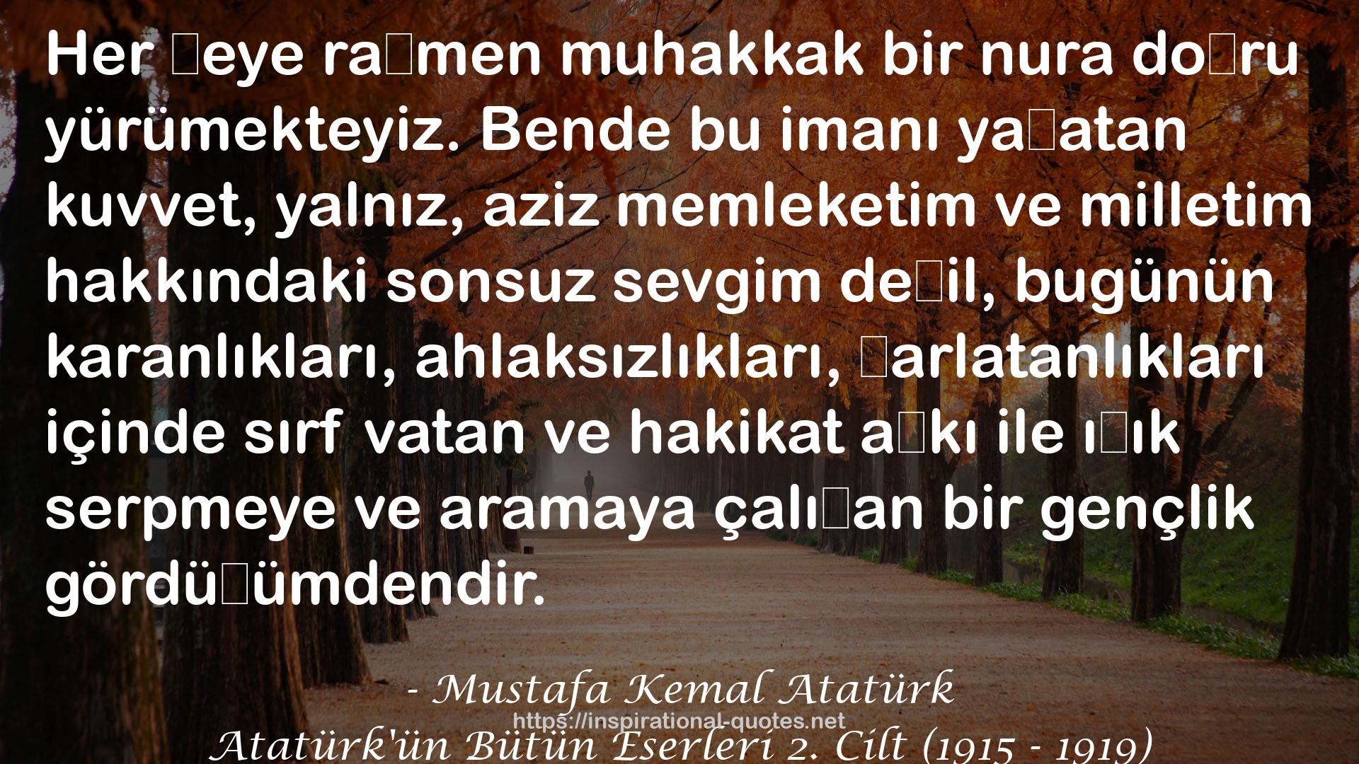 Atatürk'ün Bütün Eserleri 2. Cilt (1915 - 1919) QUOTES