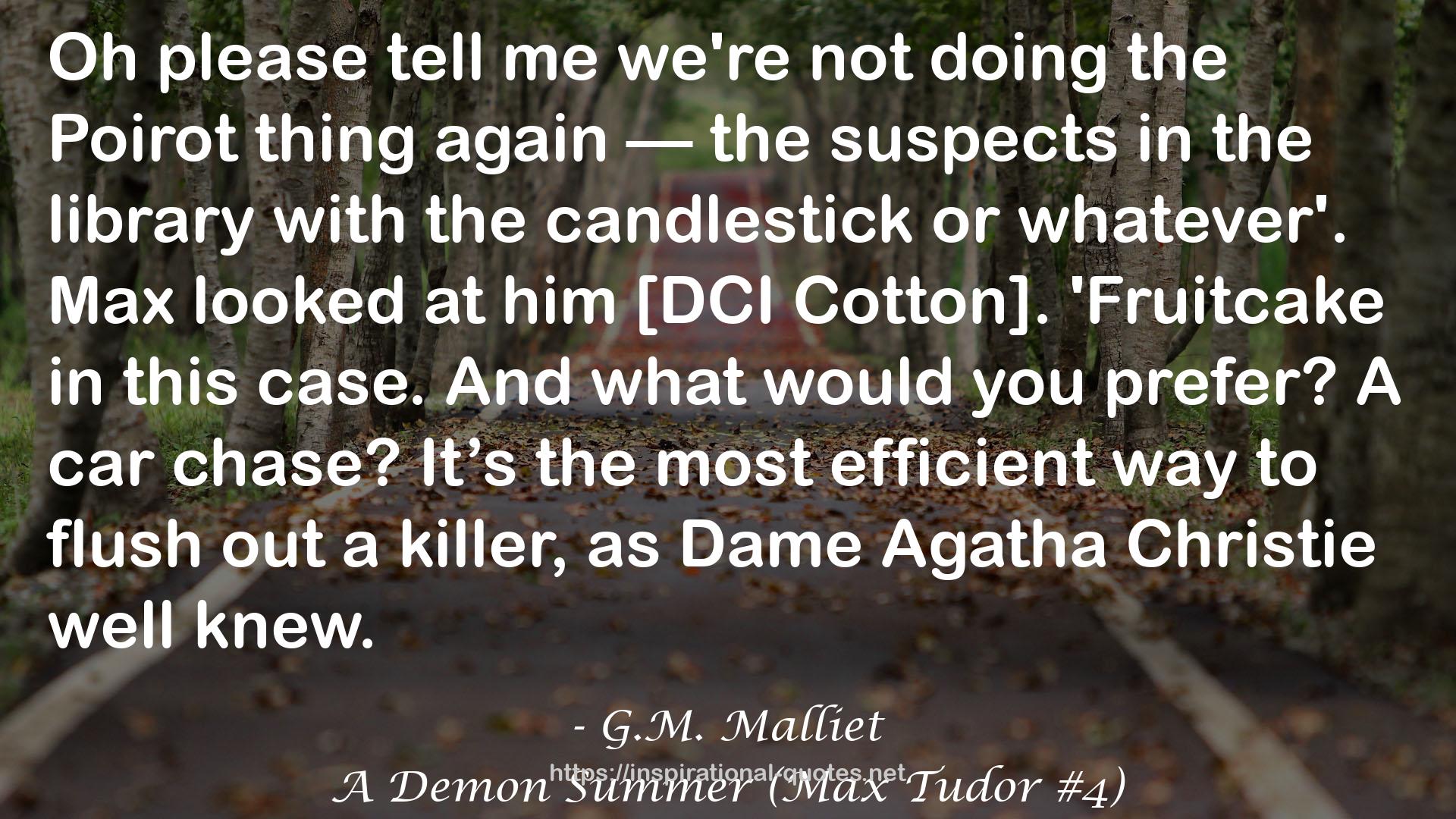 A Demon Summer (Max Tudor #4) QUOTES