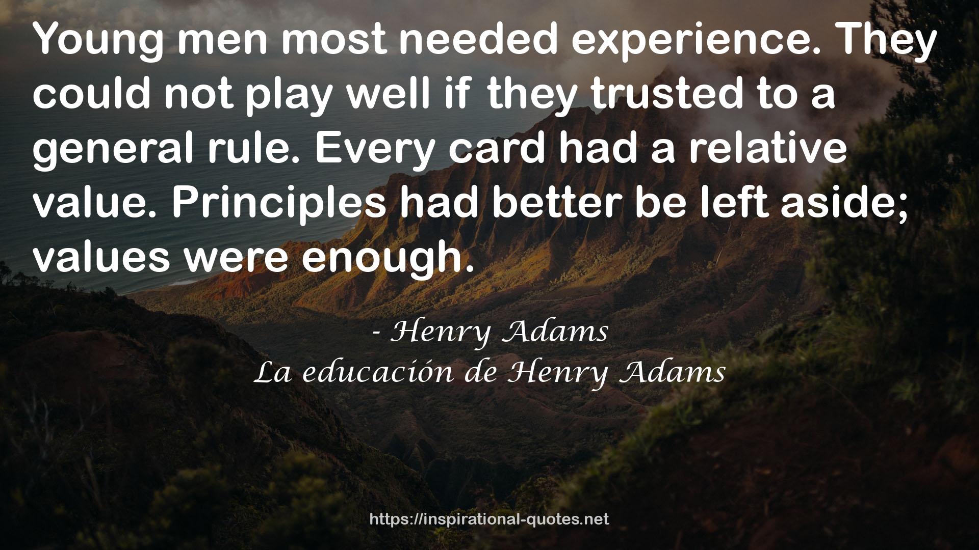 Henry Adams QUOTES