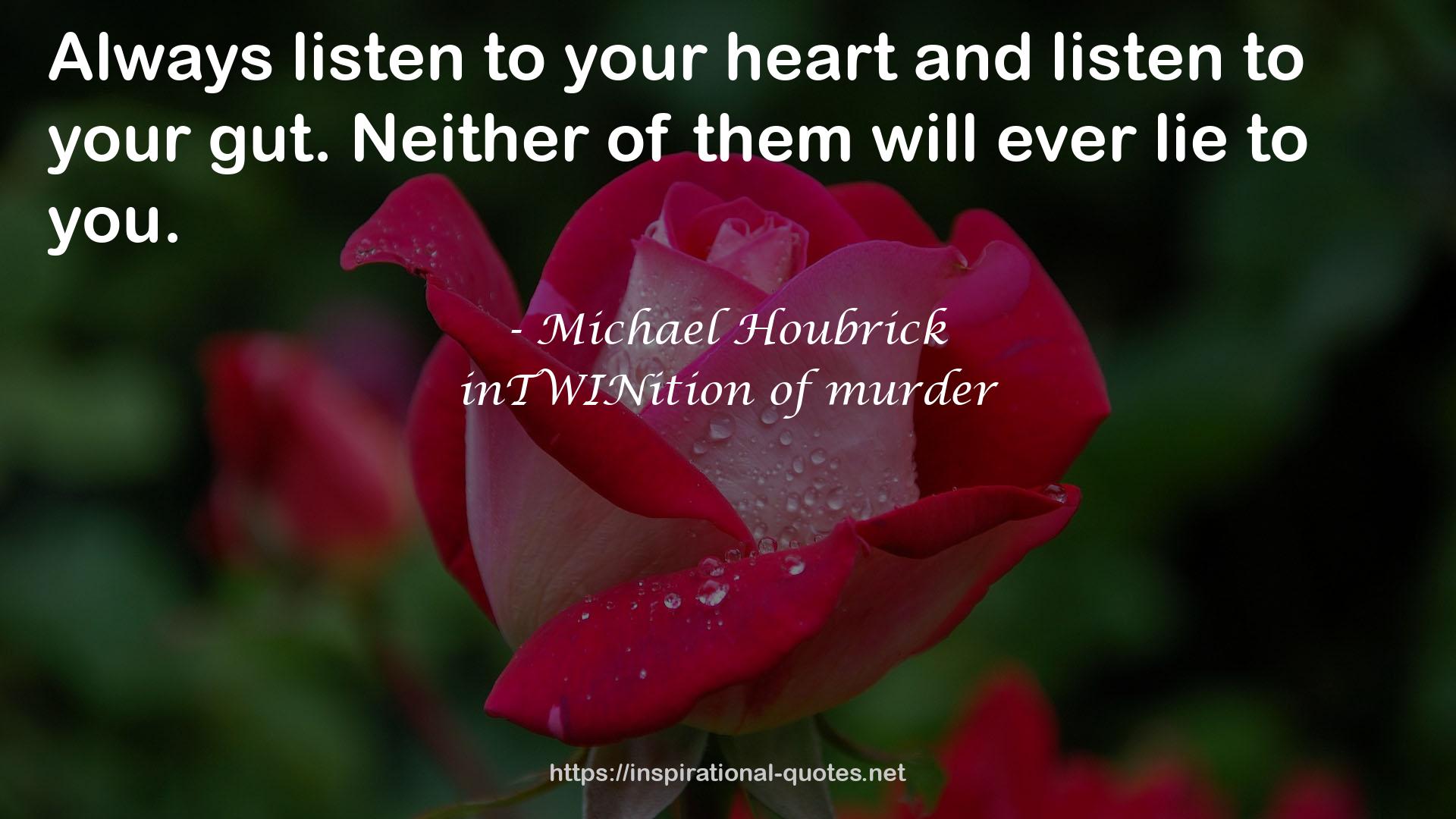 inTWINition of murder QUOTES