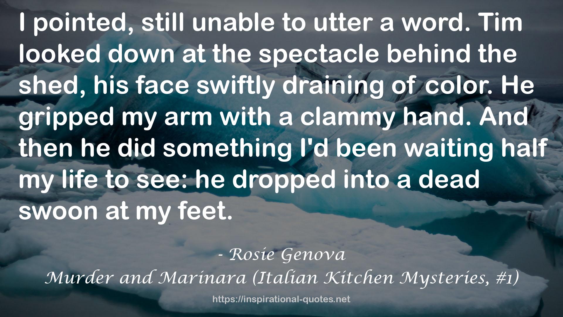 Murder and Marinara (Italian Kitchen Mysteries, #1) QUOTES