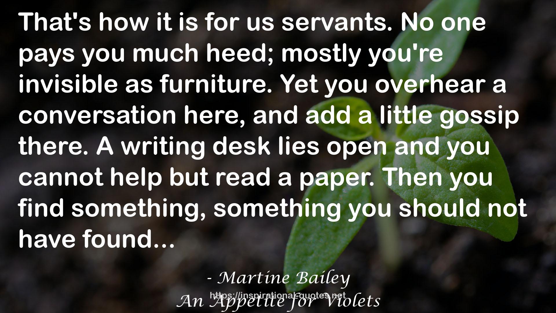 Martine Bailey QUOTES
