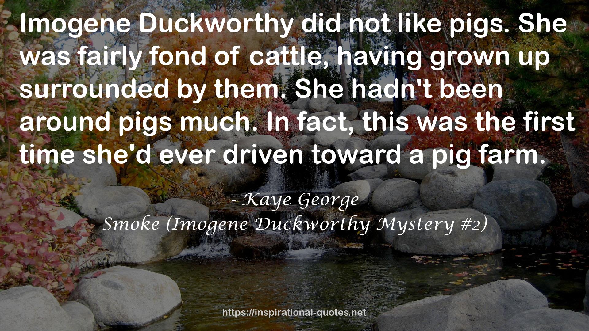 Smoke (Imogene Duckworthy Mystery #2) QUOTES