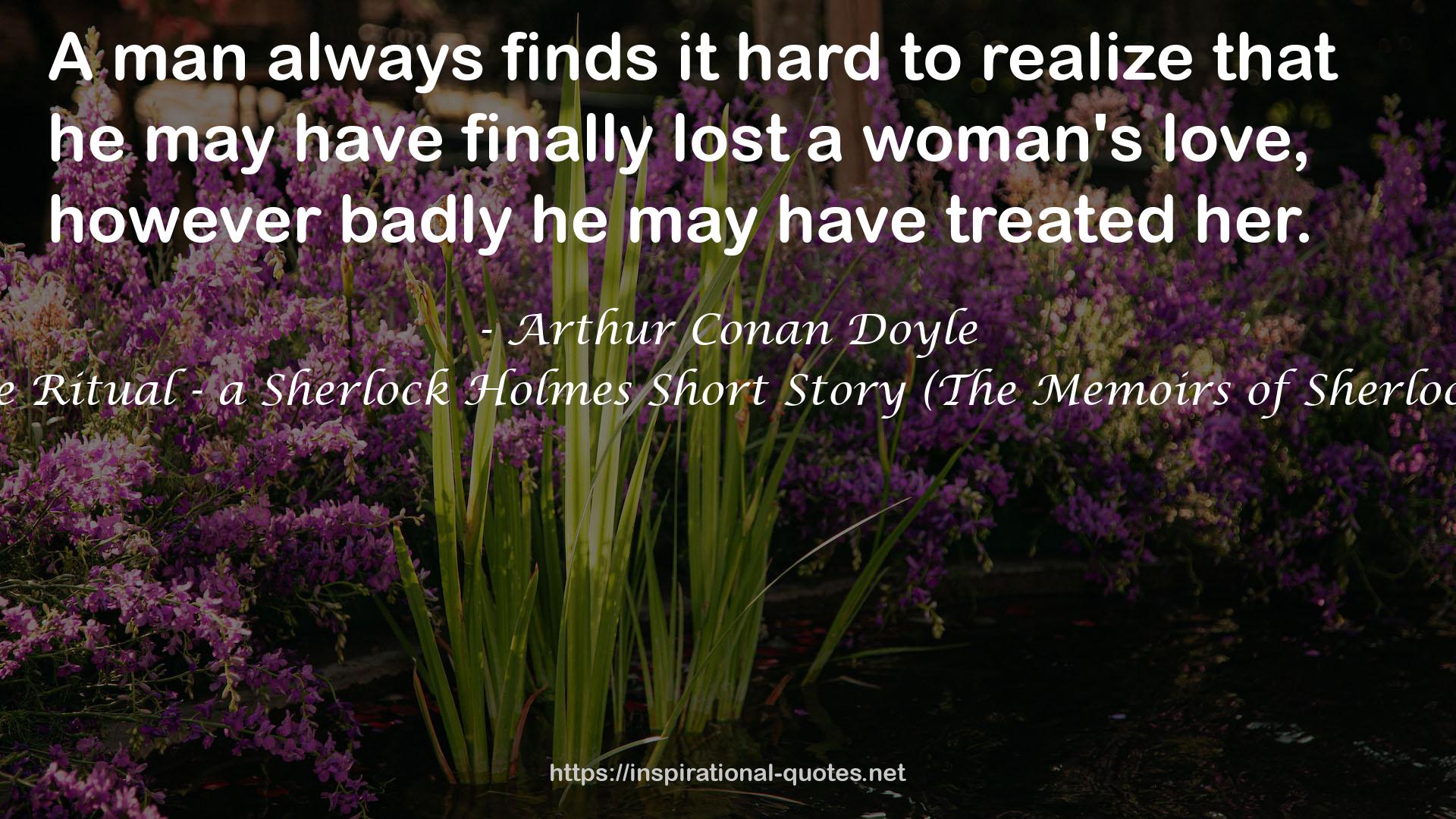 The Musgrave Ritual - a Sherlock Holmes Short Story (The Memoirs of Sherlock Holmes, #5) QUOTES