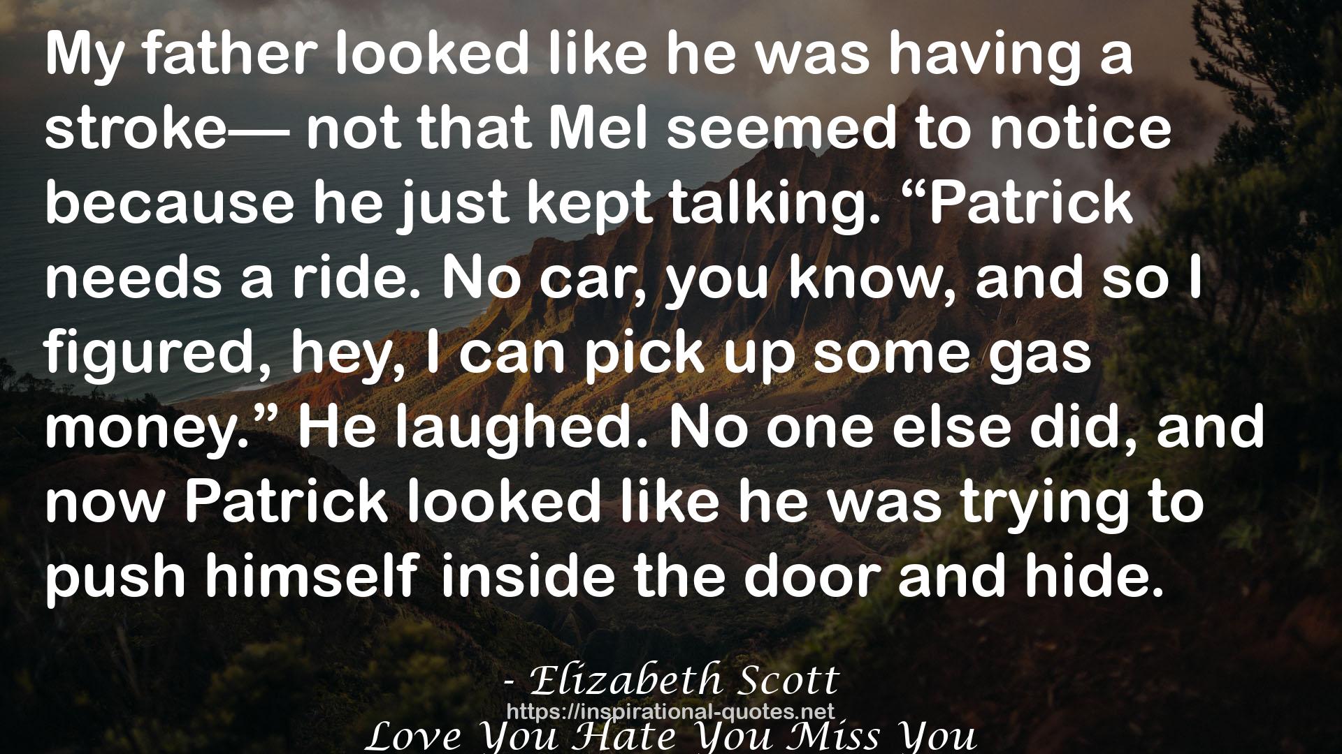 Elizabeth Scott QUOTES