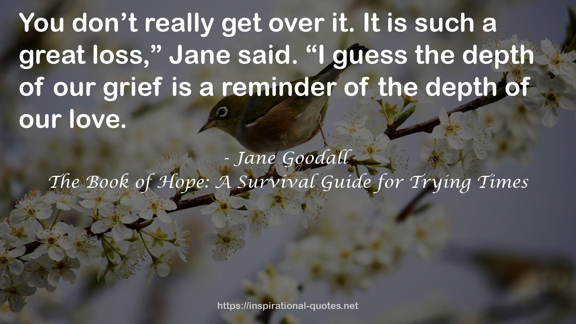 The Book of Hope: A Survival Guide for Trying Times QUOTES