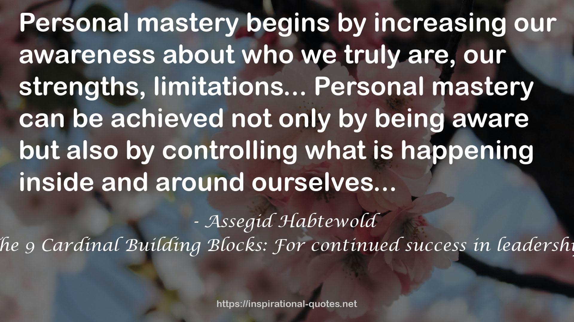 personal mastery  QUOTES