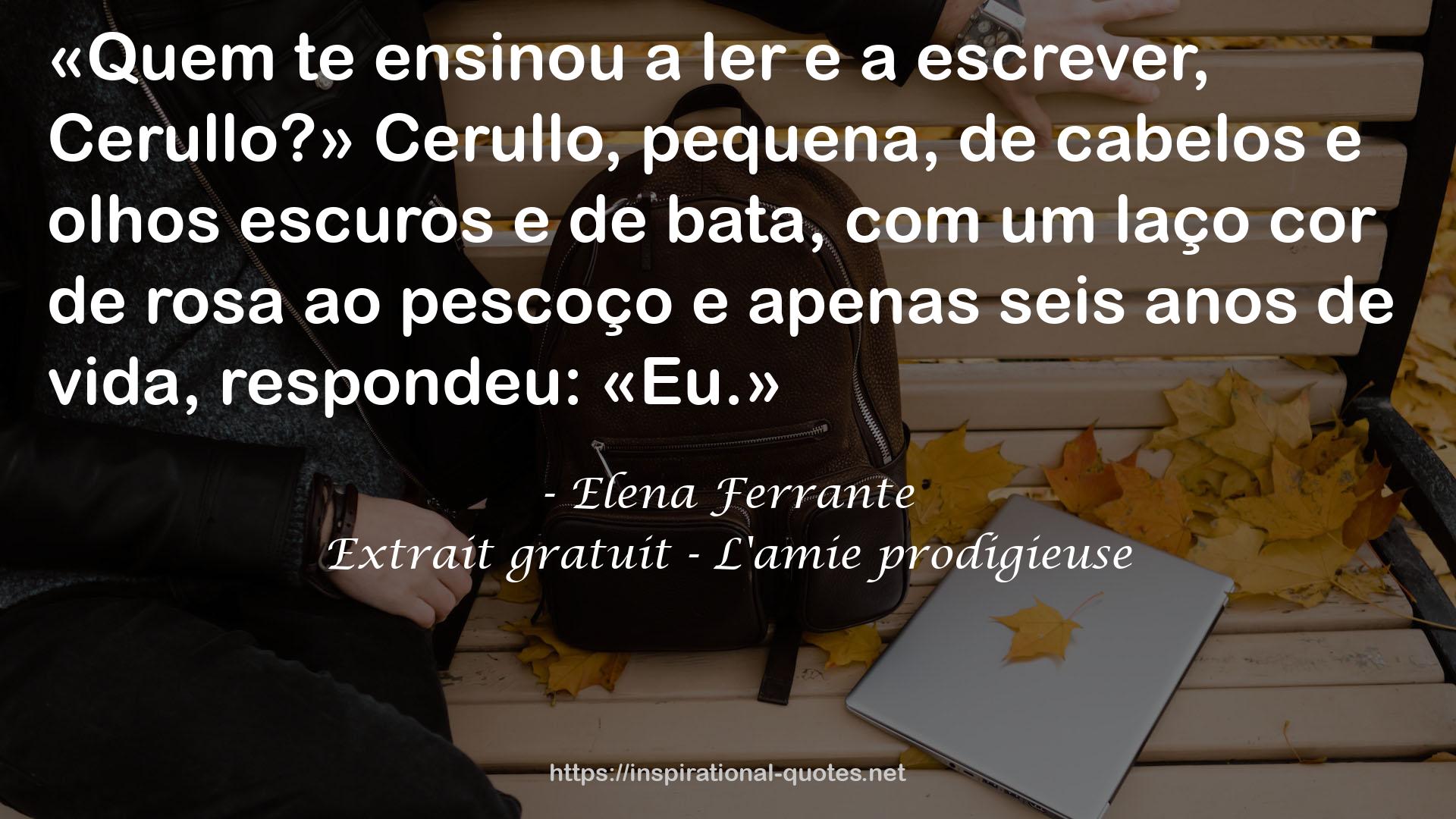 Extrait gratuit - L'amie prodigieuse QUOTES