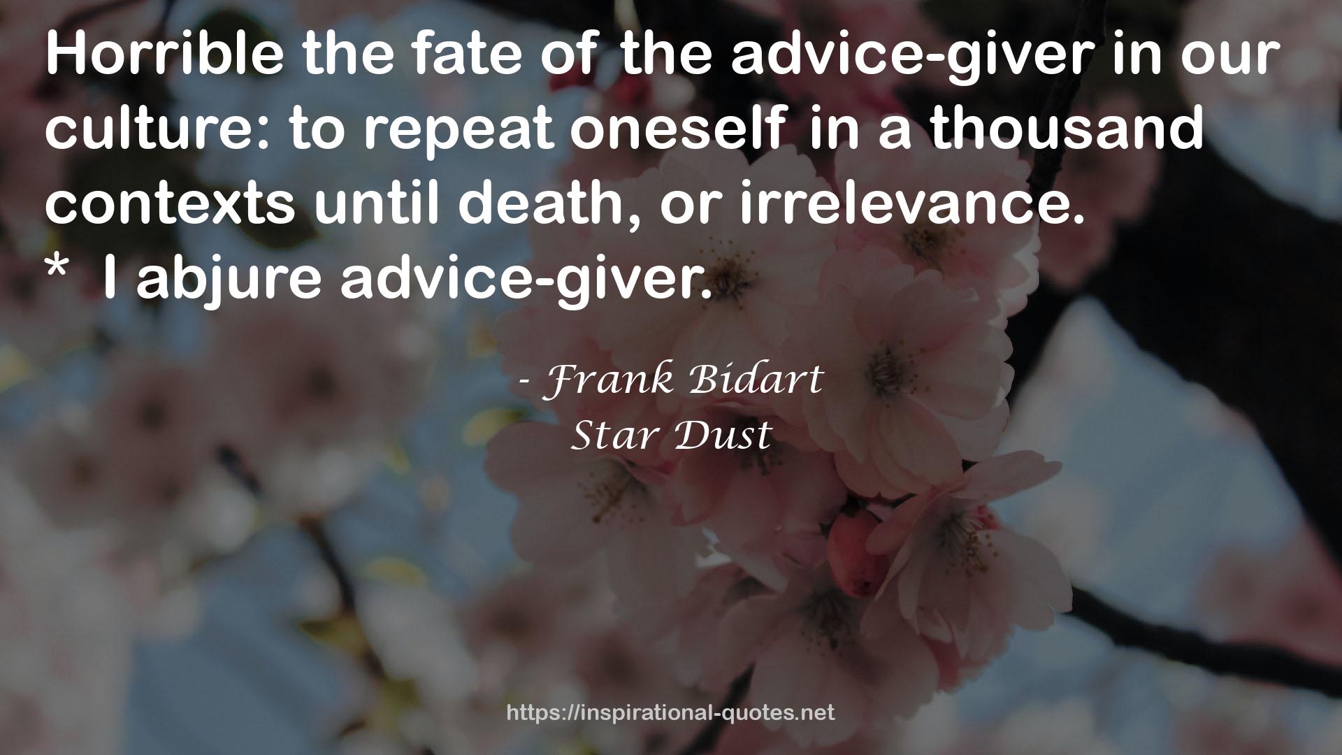 the advice-giver  QUOTES