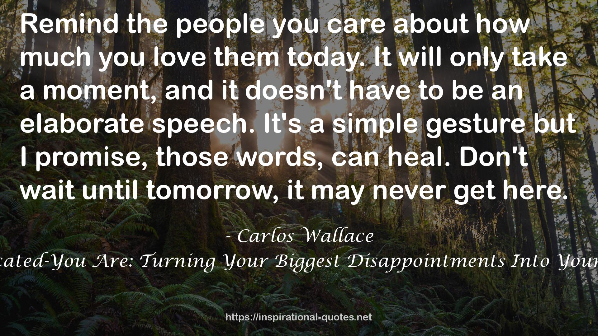 Life Is Not Complicated-You Are: Turning Your Biggest Disappointments Into Your Greatest Blessings QUOTES