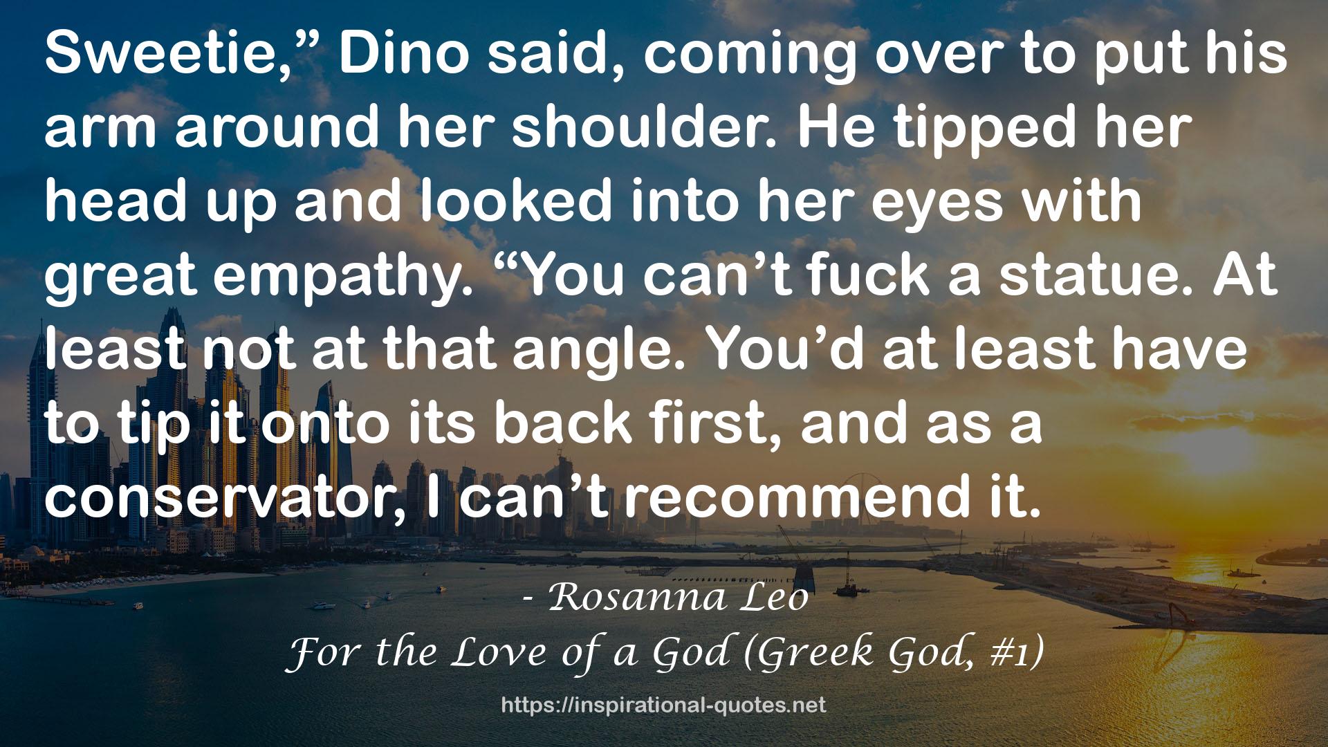 For the Love of a God (Greek God, #1) QUOTES