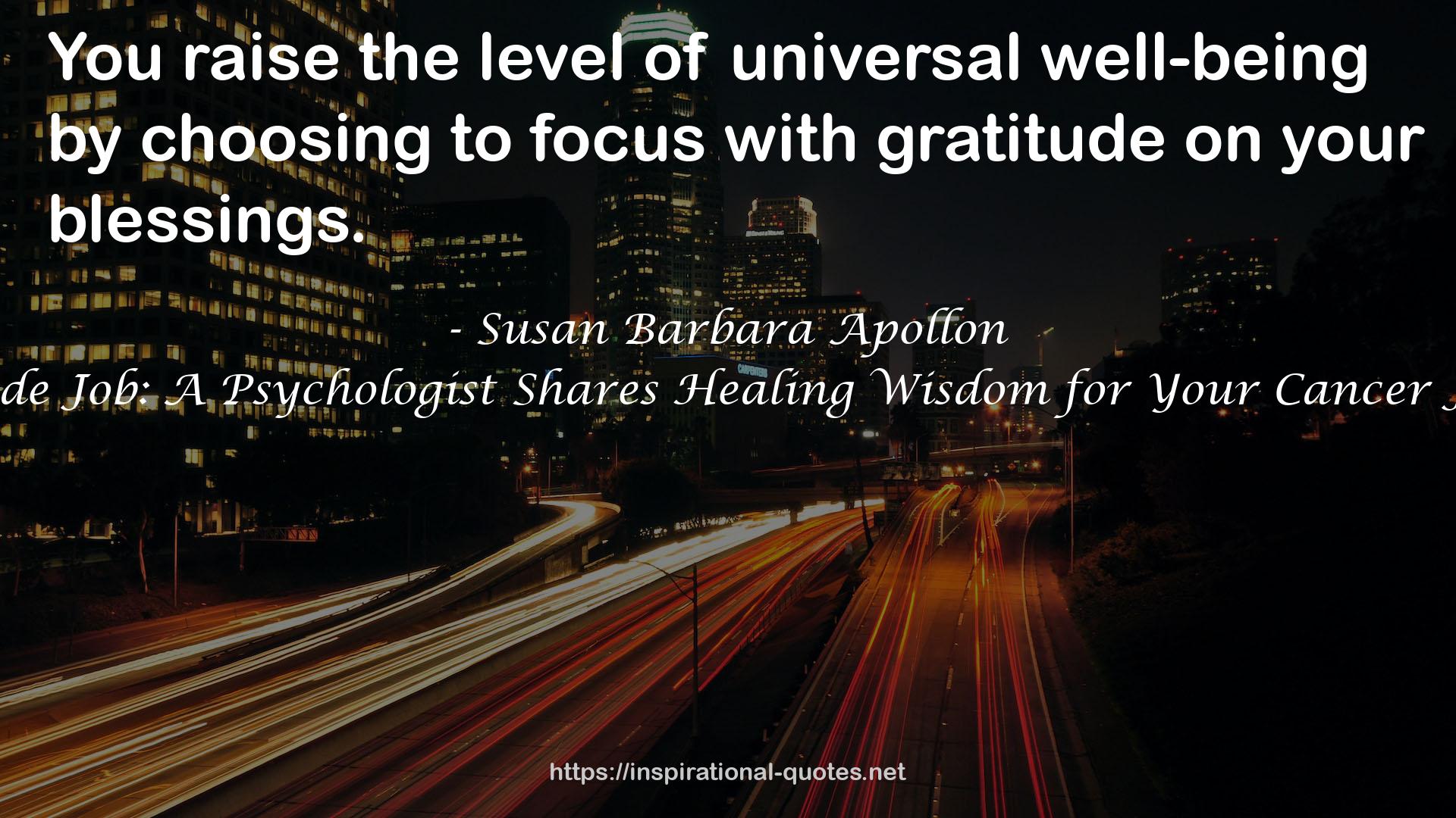 universal well-being  QUOTES