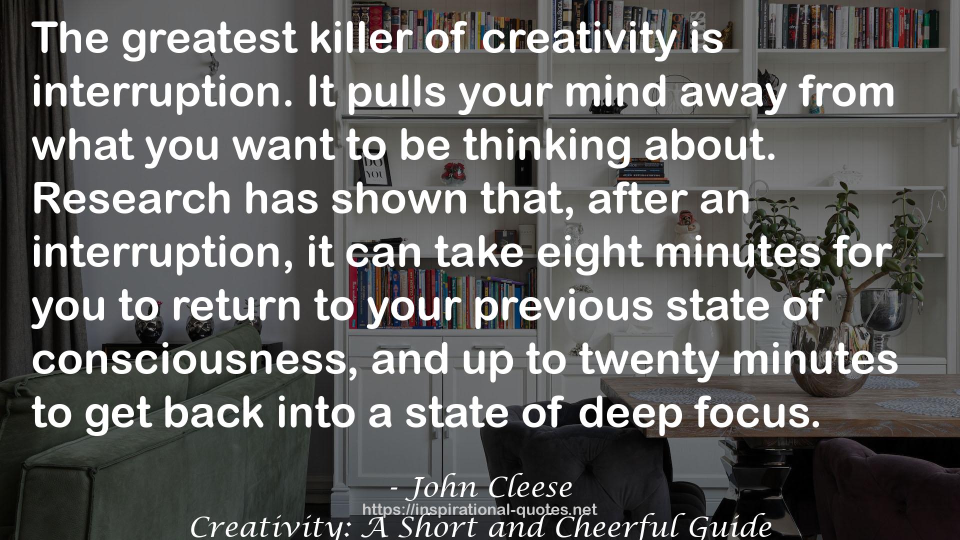 Creativity: A Short and Cheerful Guide QUOTES