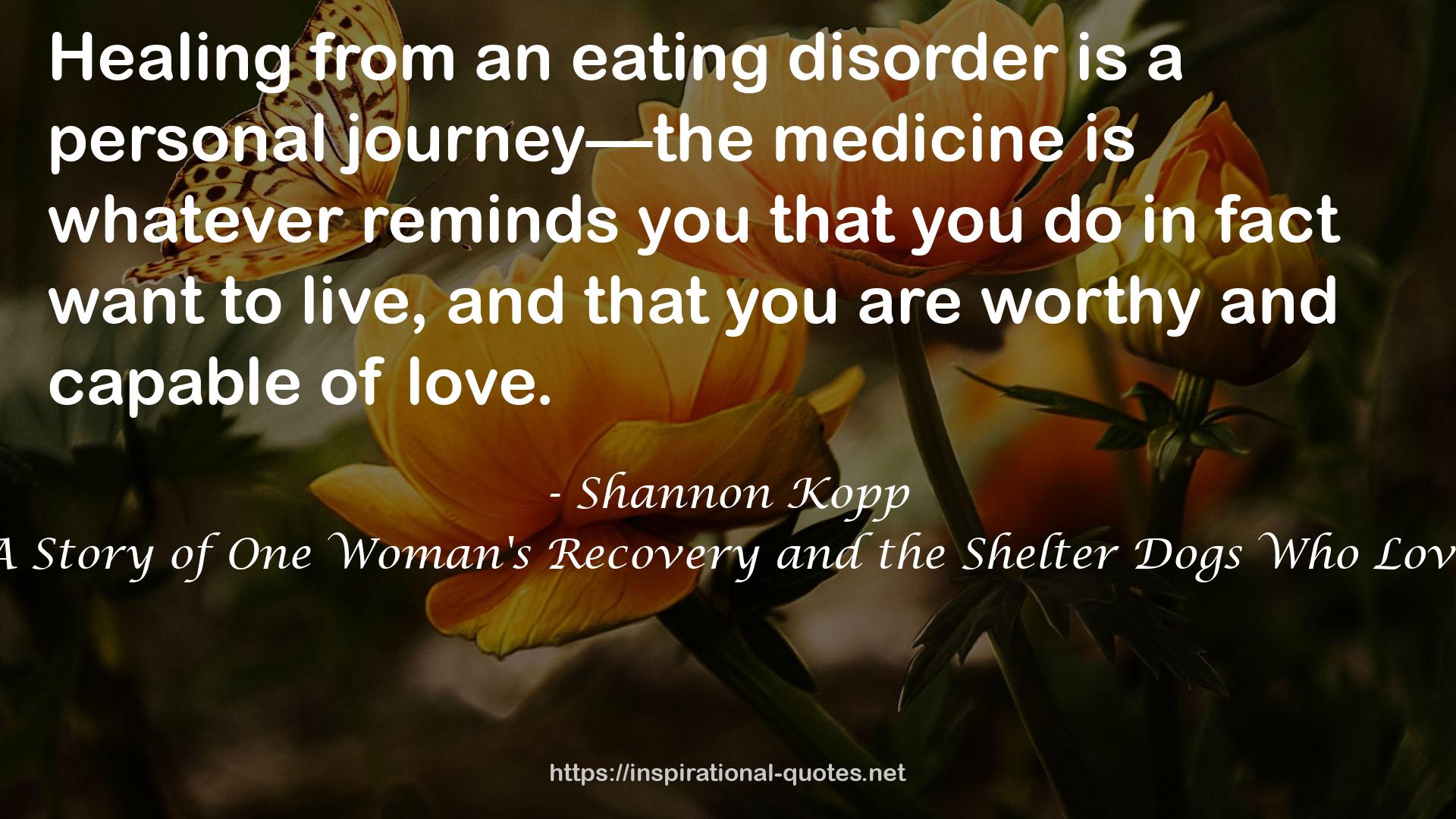 an eating disorder  QUOTES