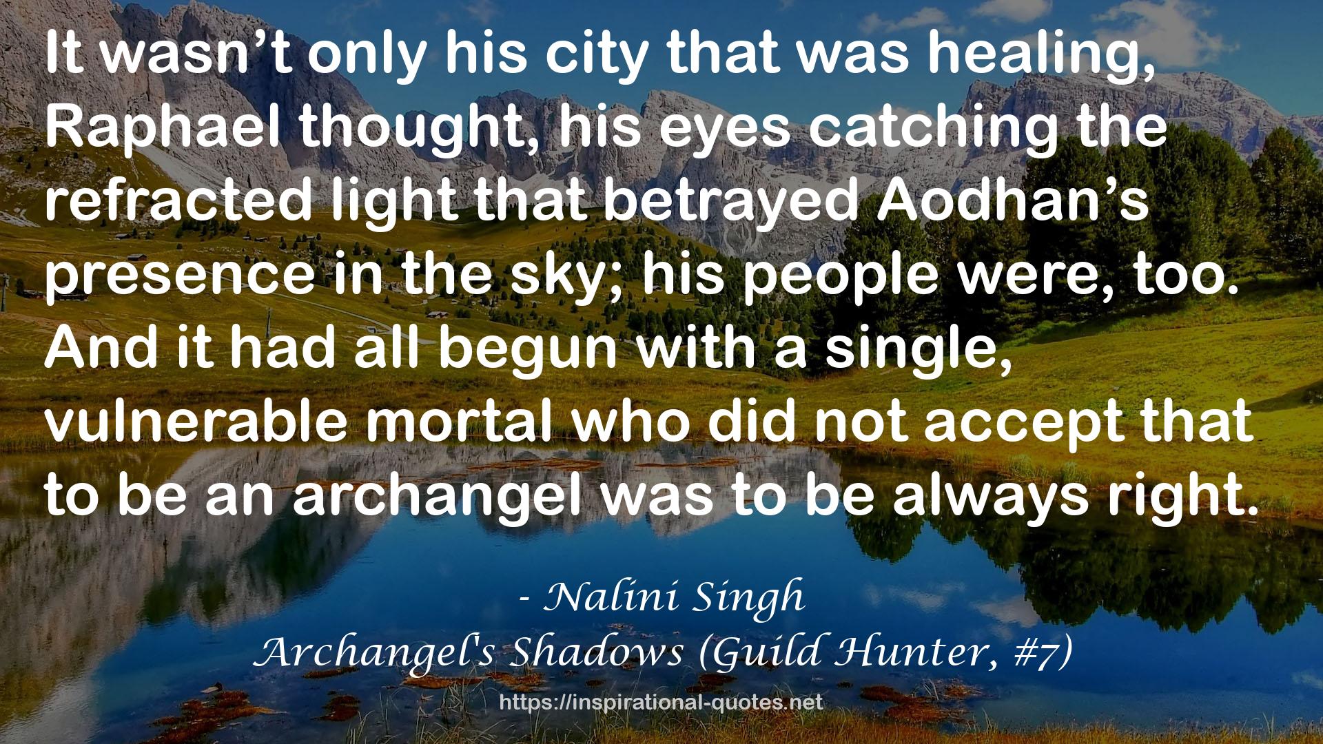 Archangel's Shadows (Guild Hunter, #7) QUOTES