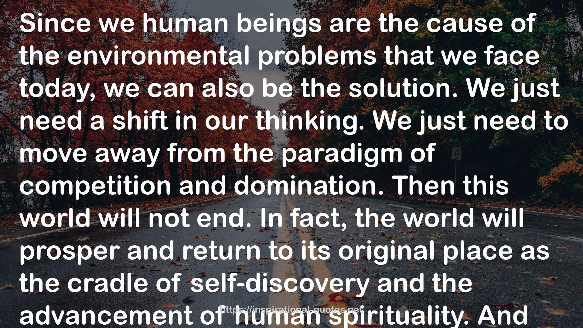 the environmental problems  QUOTES