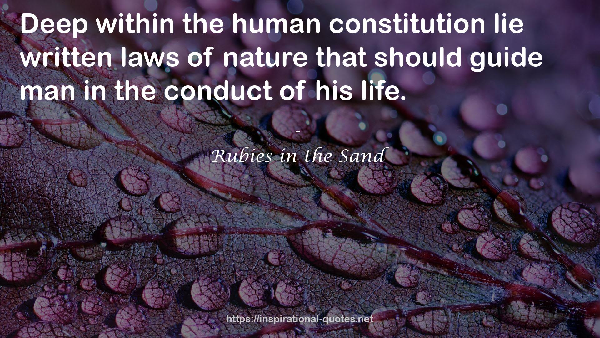 the human constitution  QUOTES