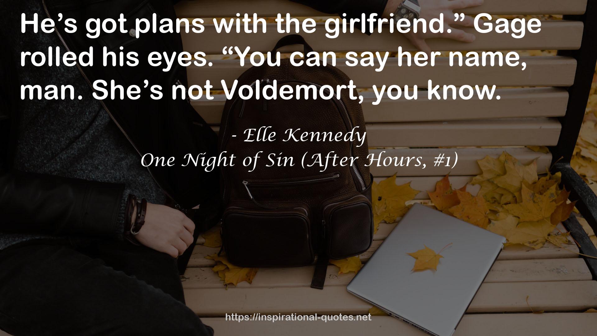 One Night of Sin (After Hours, #1) QUOTES