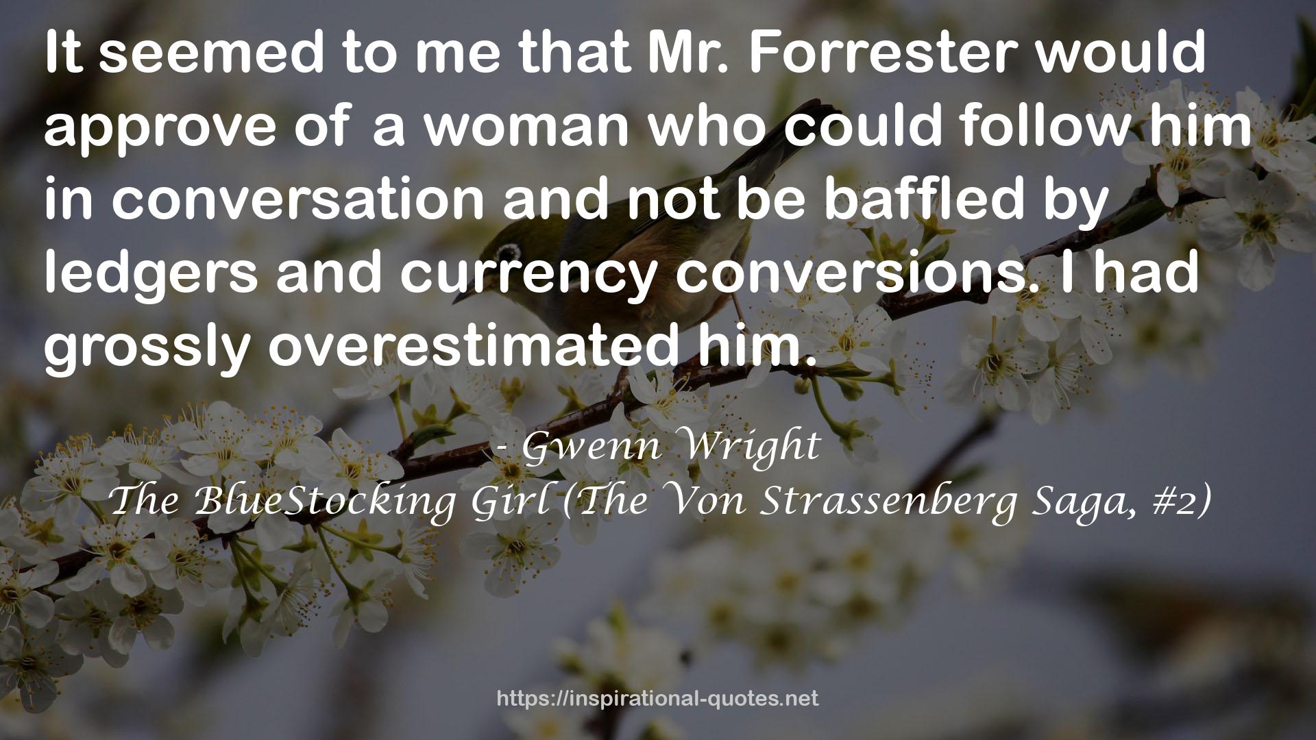 Mr. Forrester  QUOTES