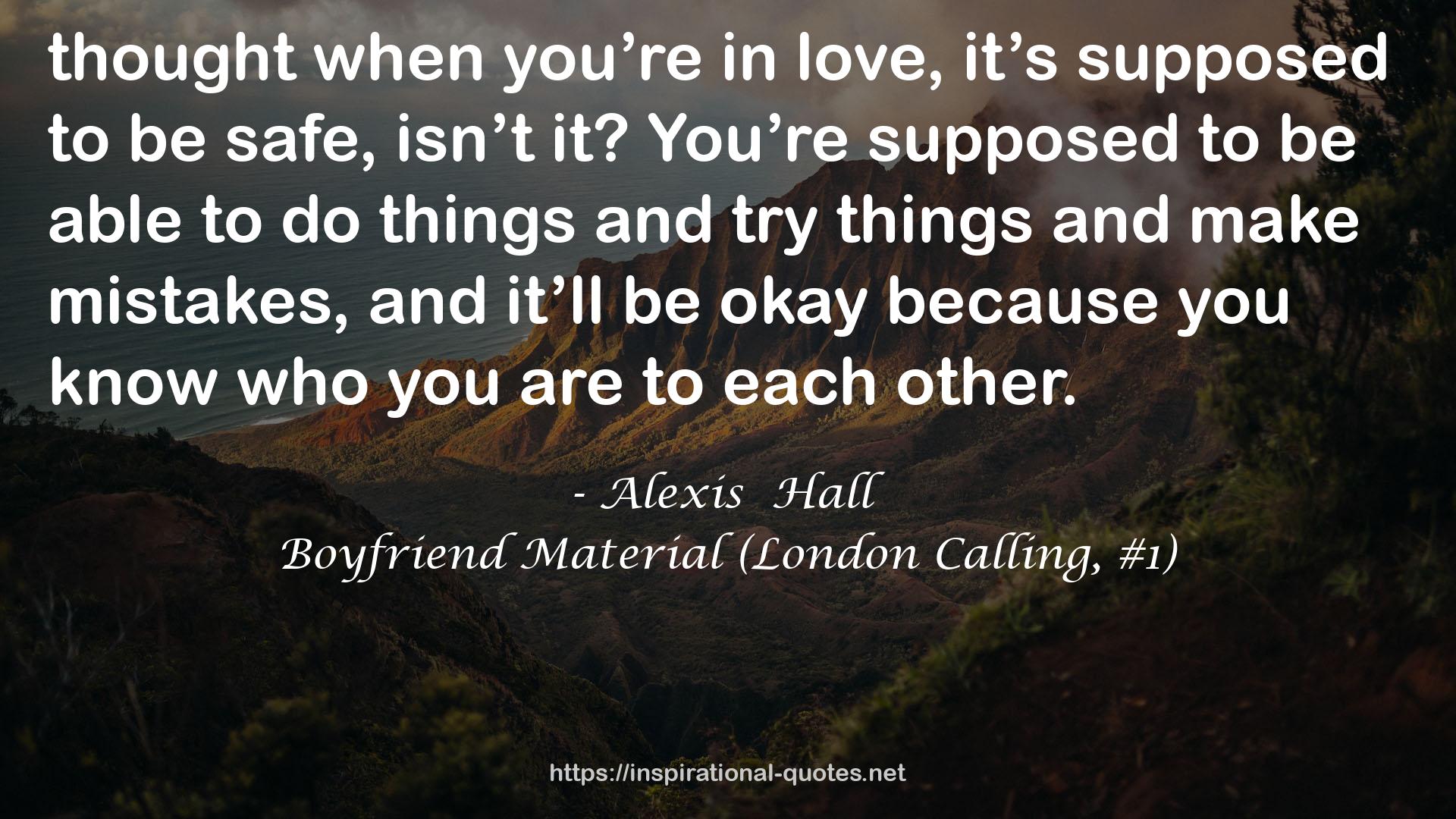 Boyfriend Material (London Calling, #1) QUOTES