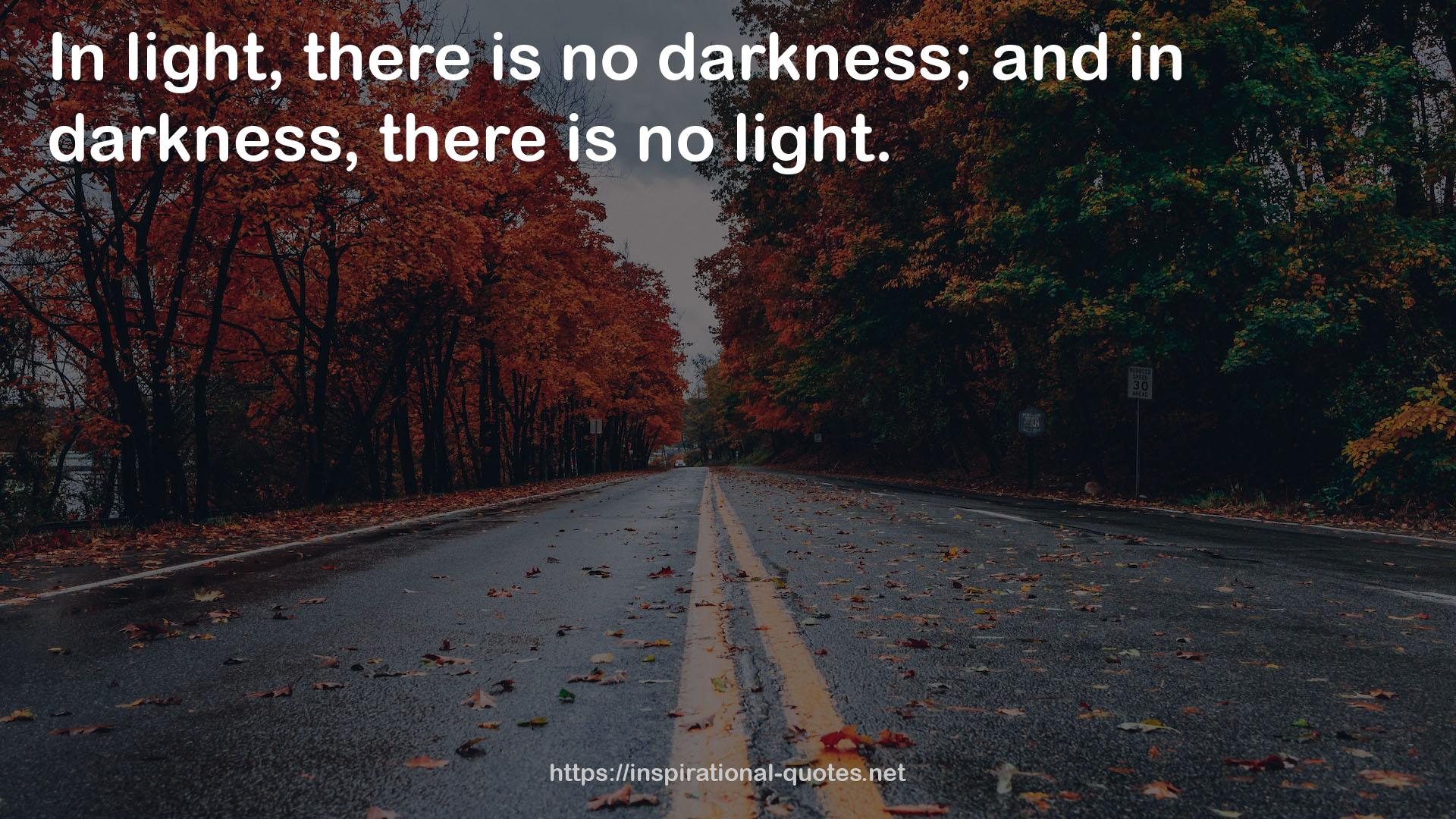 no darkness  QUOTES