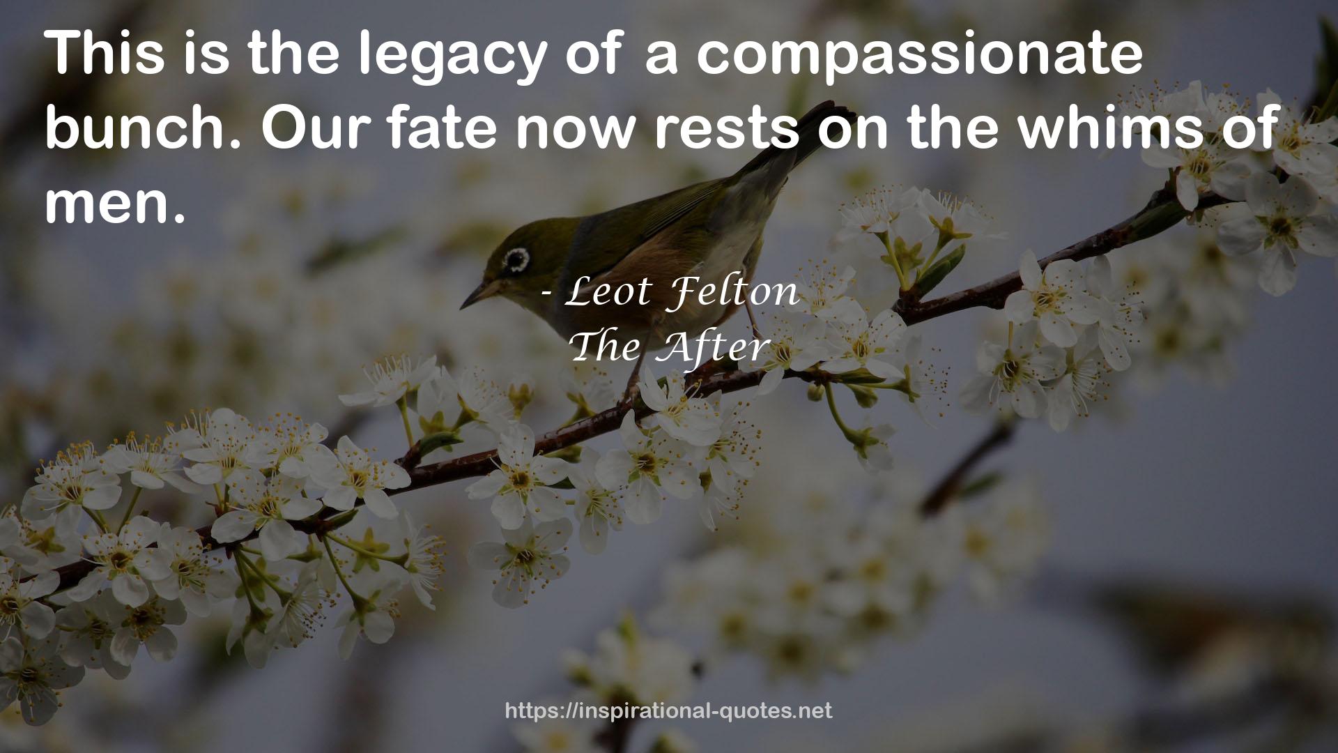 Leot Felton QUOTES