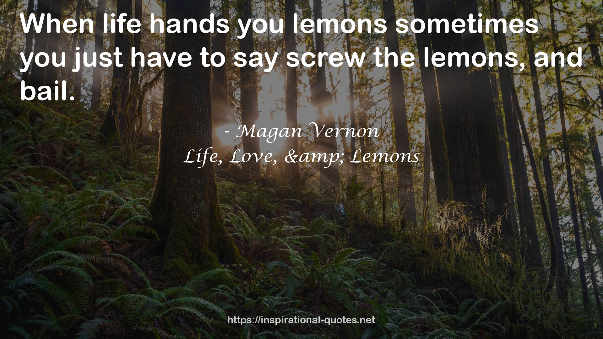 Life, Love, & Lemons QUOTES