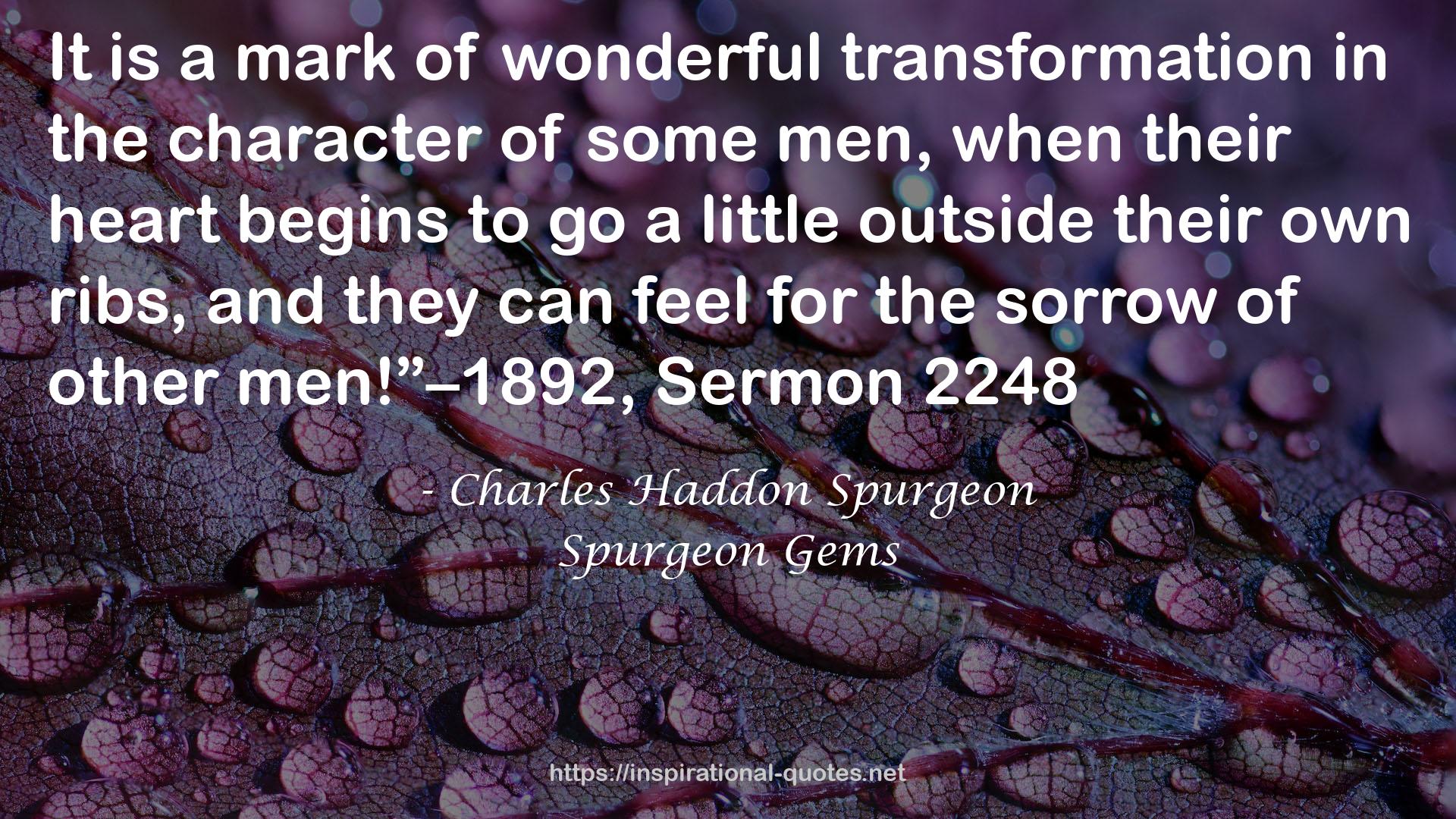 Spurgeon Gems QUOTES