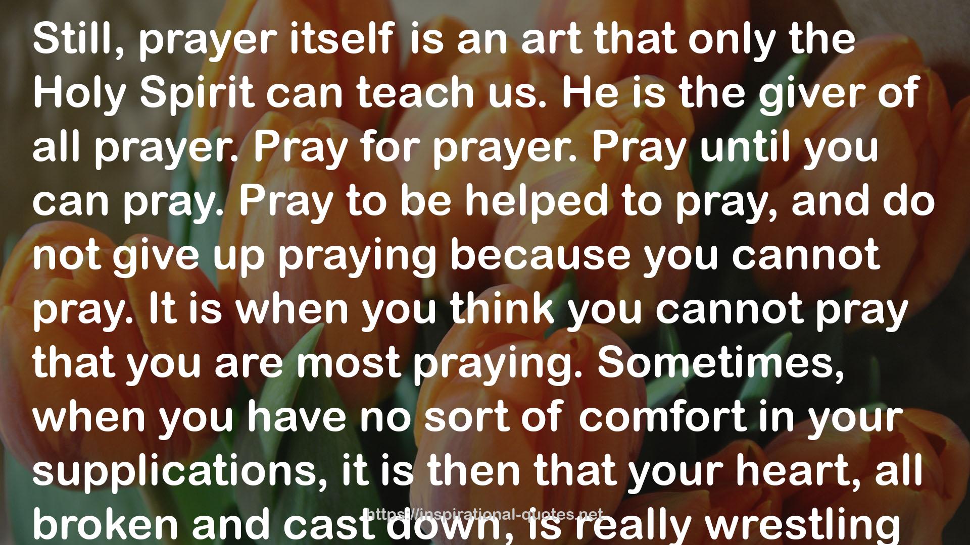 The Power in Prayer QUOTES