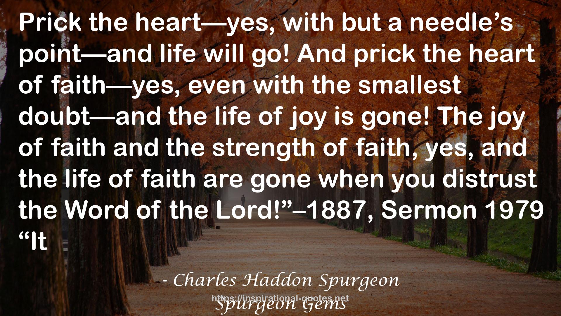 Spurgeon Gems QUOTES