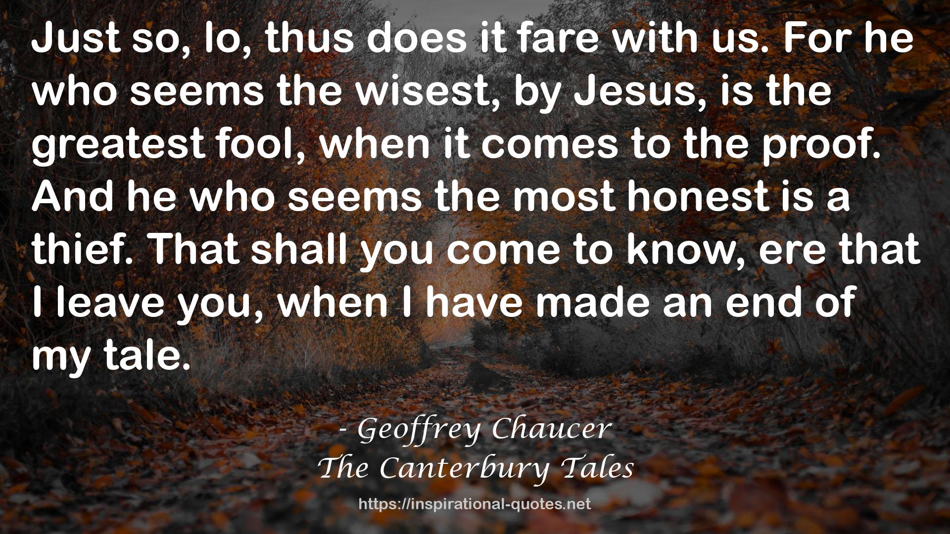 The Canterbury Tales QUOTES