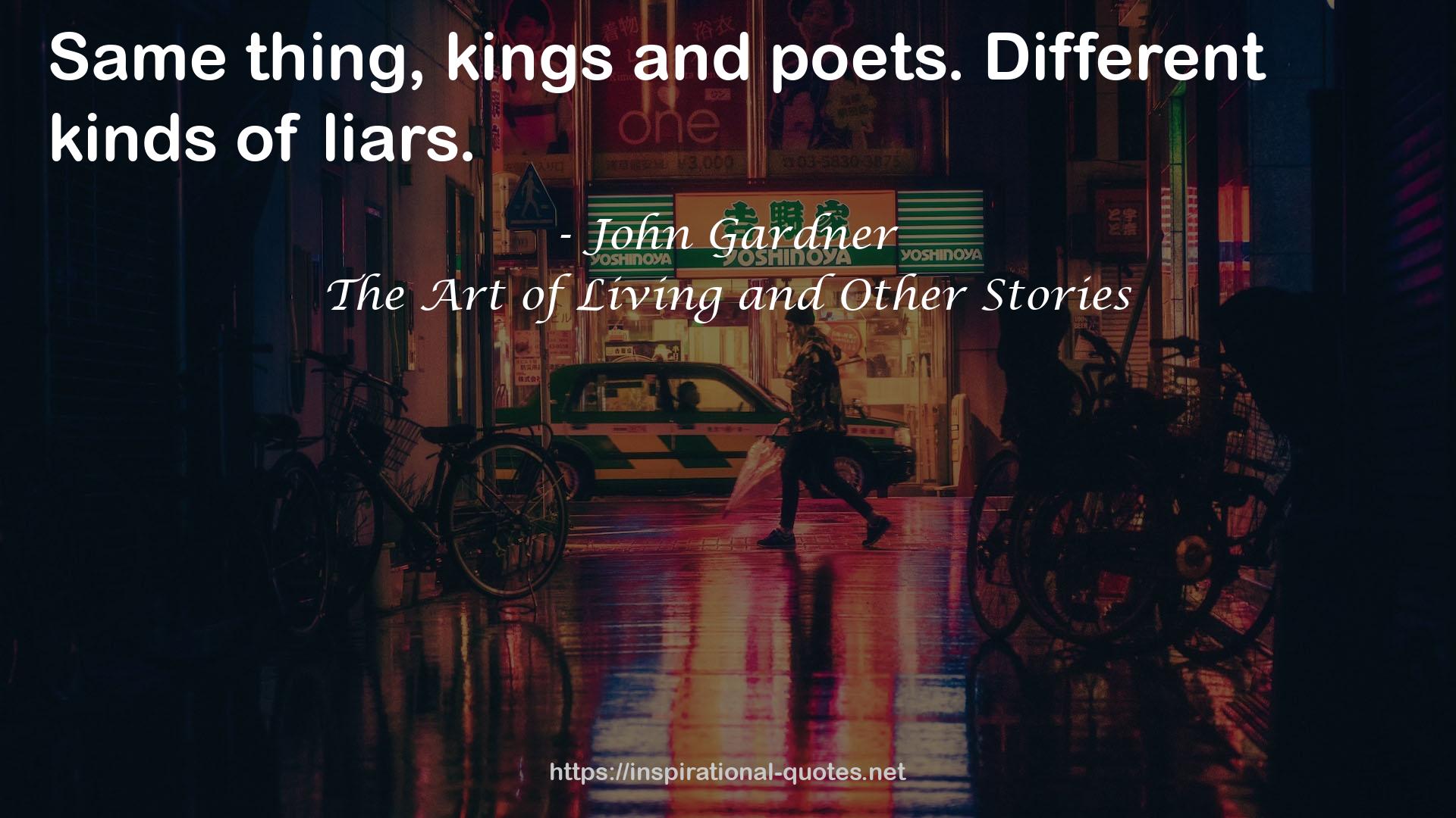 The Art of Living and Other Stories QUOTES