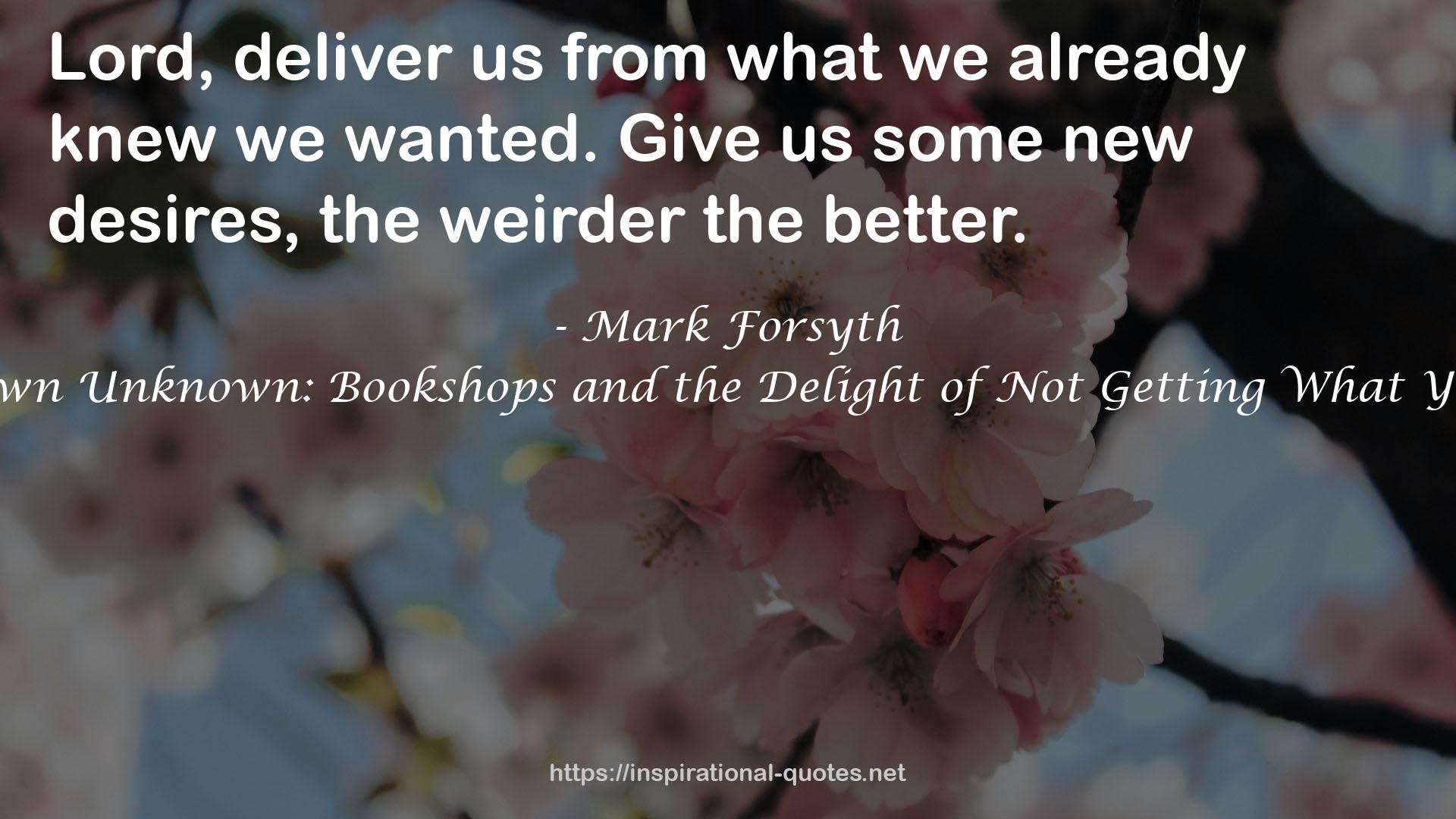 Mark Forsyth QUOTES
