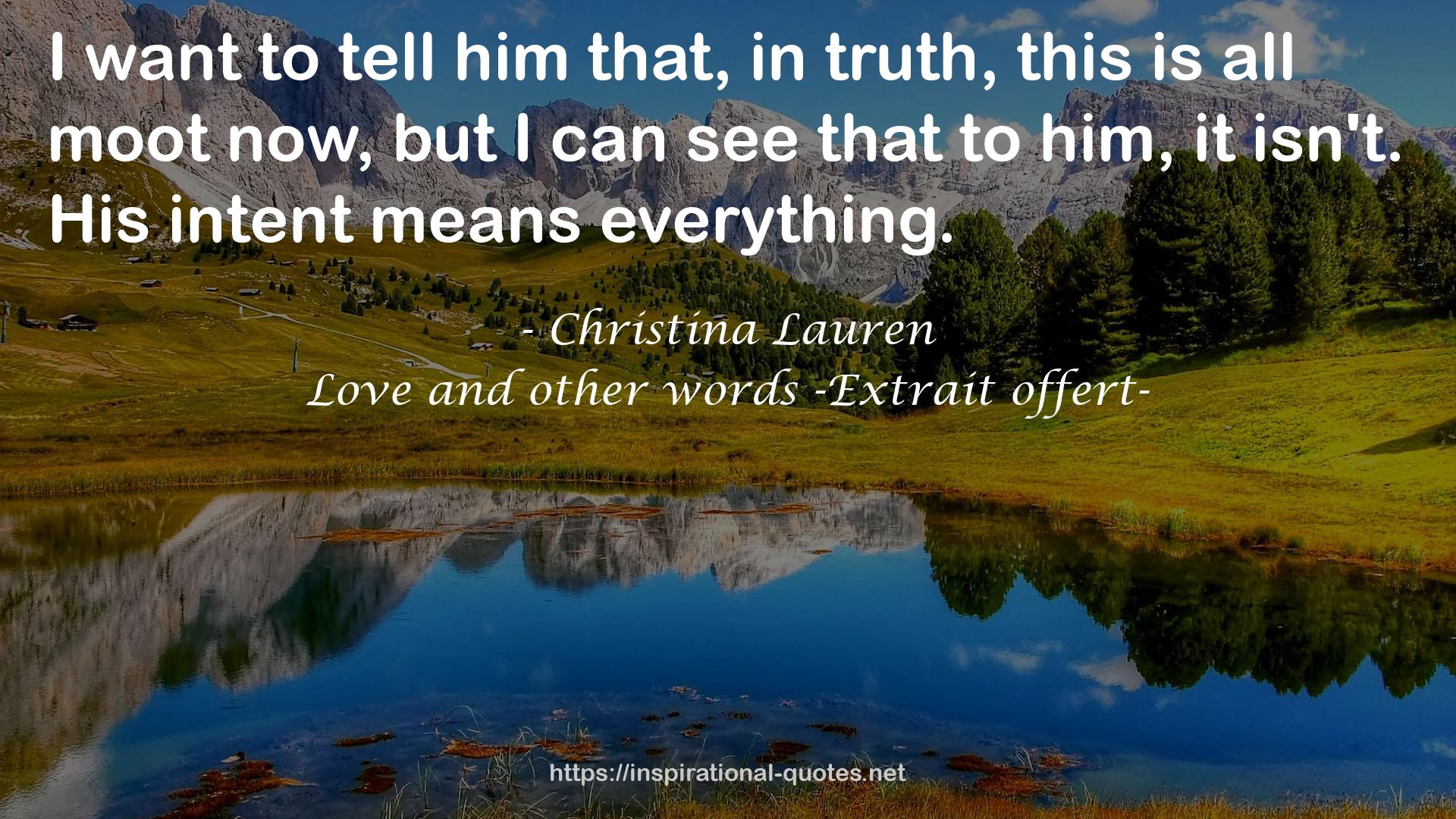 Love and other words -Extrait offert- QUOTES