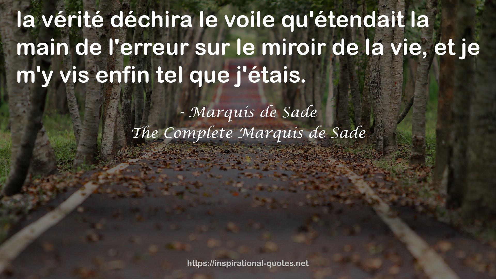 The Complete Marquis de Sade QUOTES