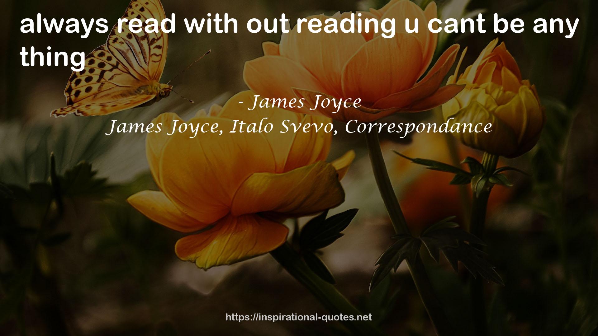 James Joyce, Italo Svevo, Correspondance QUOTES