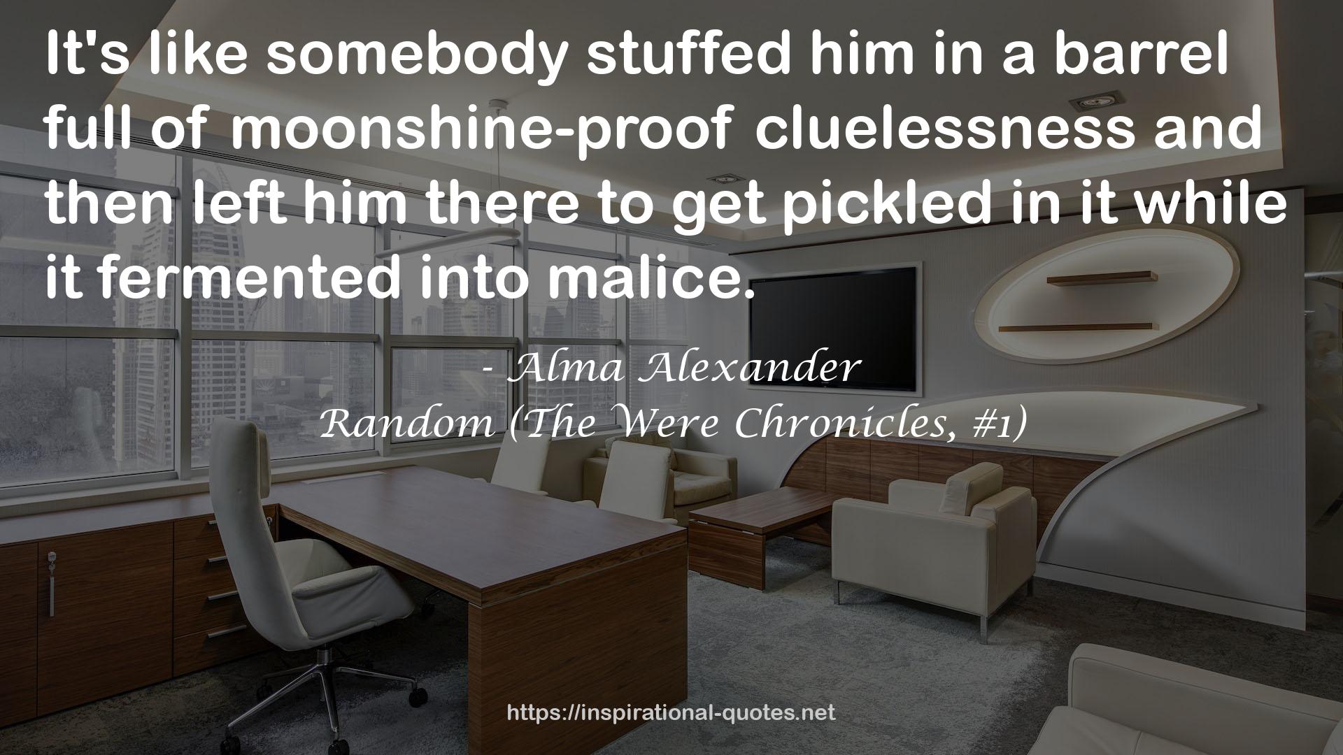 Random (The Were Chronicles, #1) QUOTES