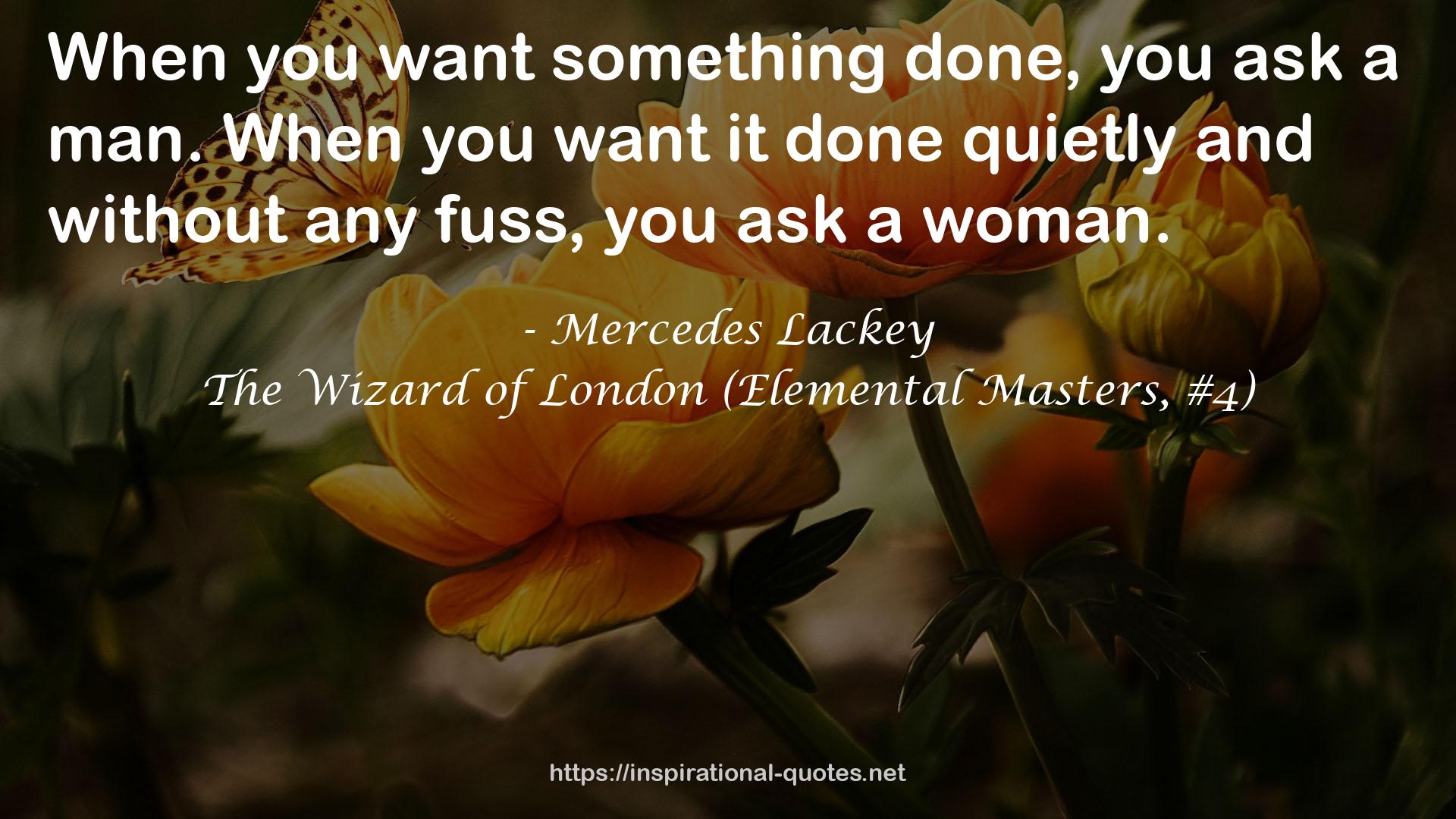 The Wizard of London (Elemental Masters, #4) QUOTES