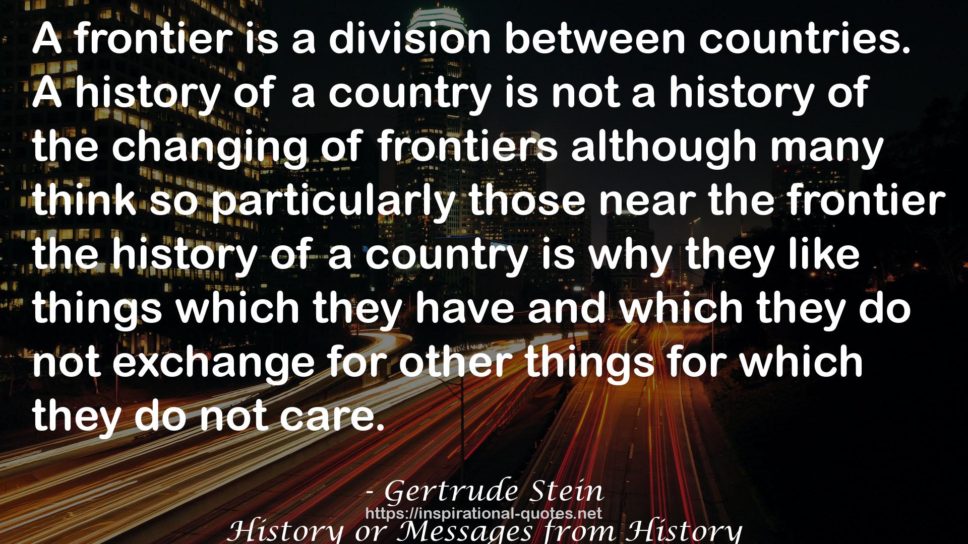 History or Messages from History QUOTES