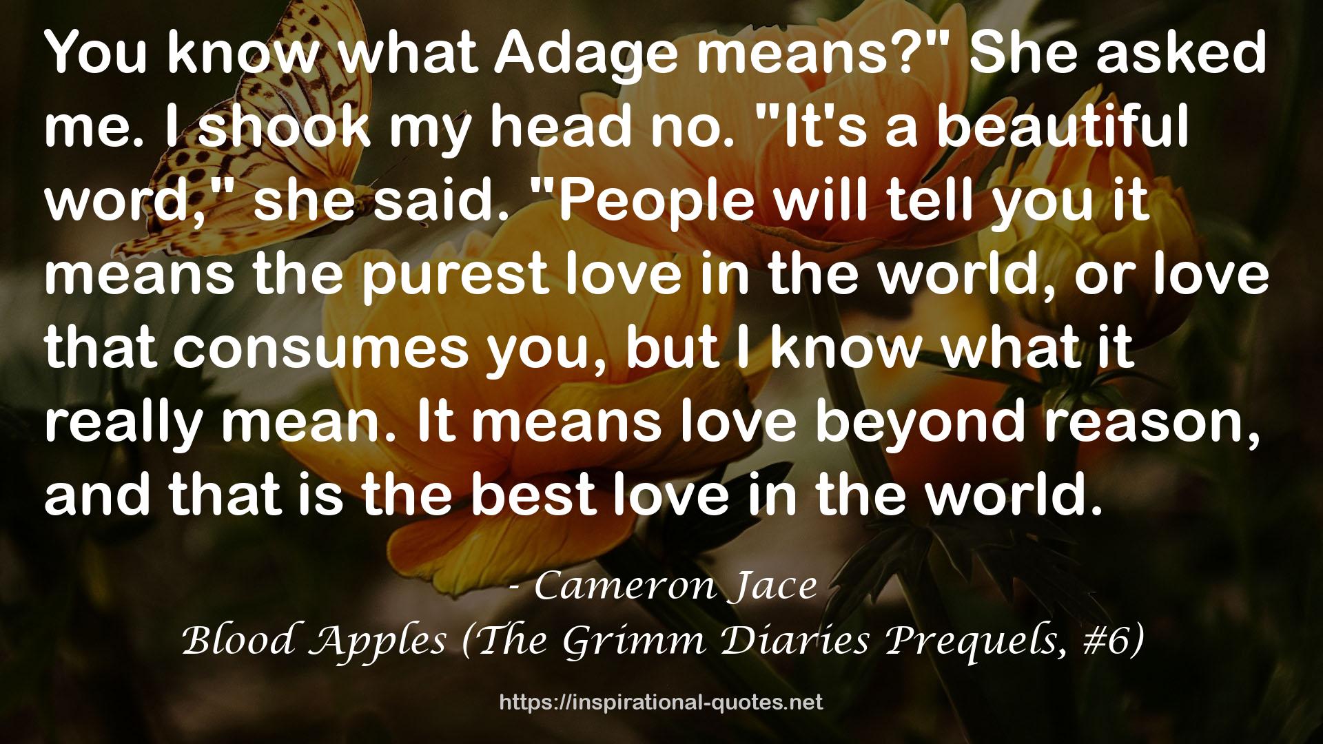 Blood Apples (The Grimm Diaries Prequels, #6) QUOTES