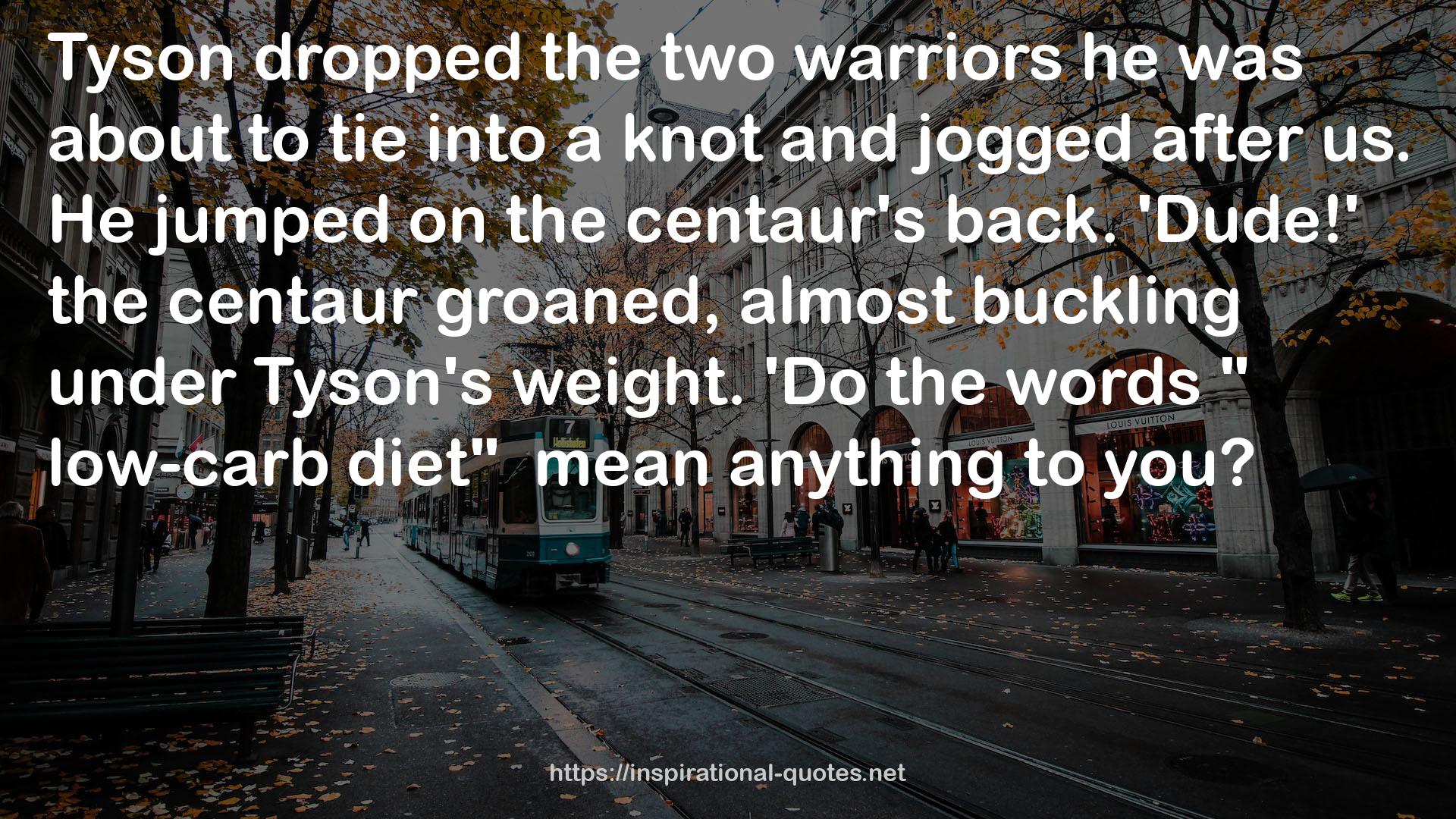 the two warriors  QUOTES