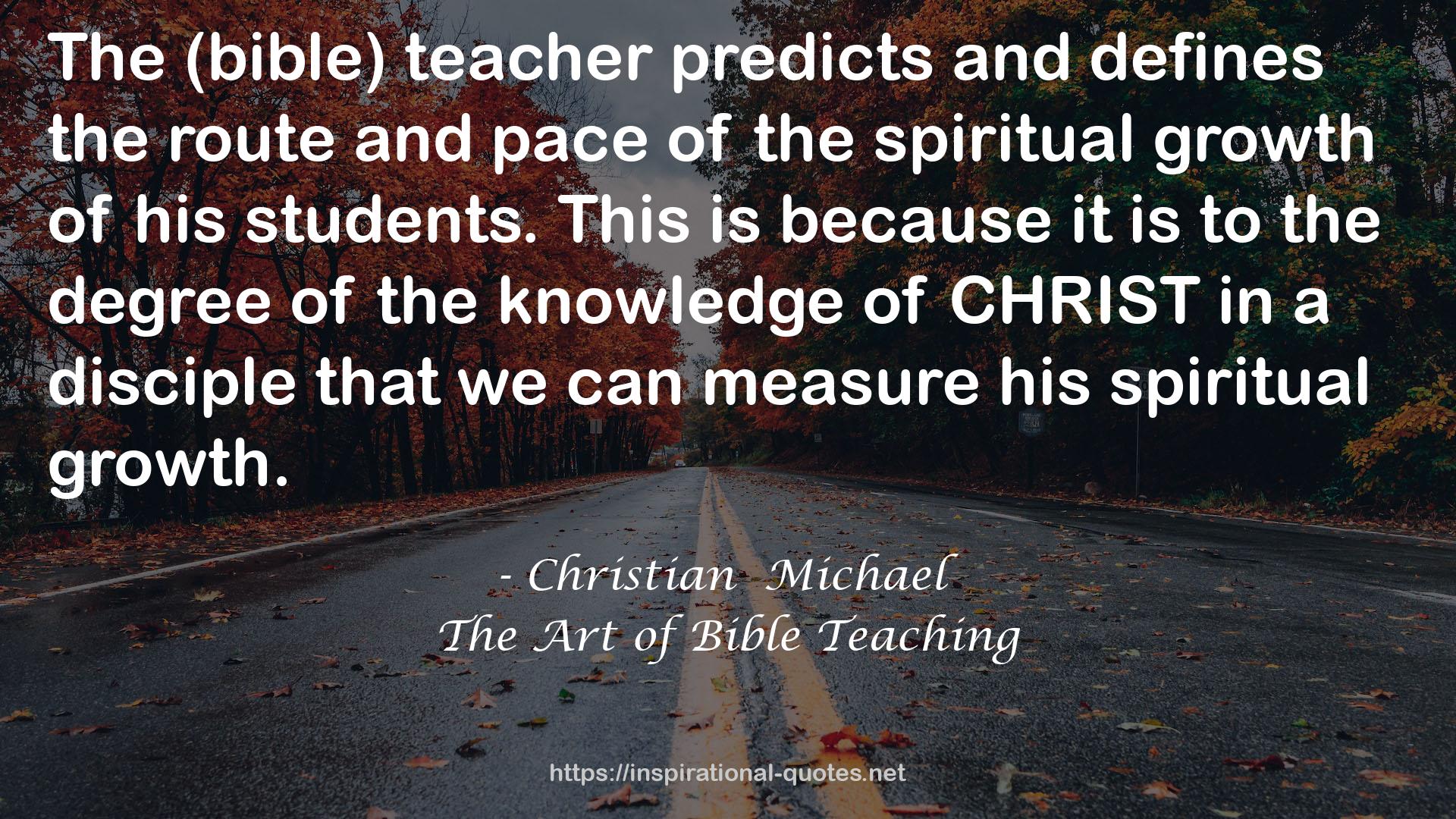 The Art of Bible Teaching QUOTES