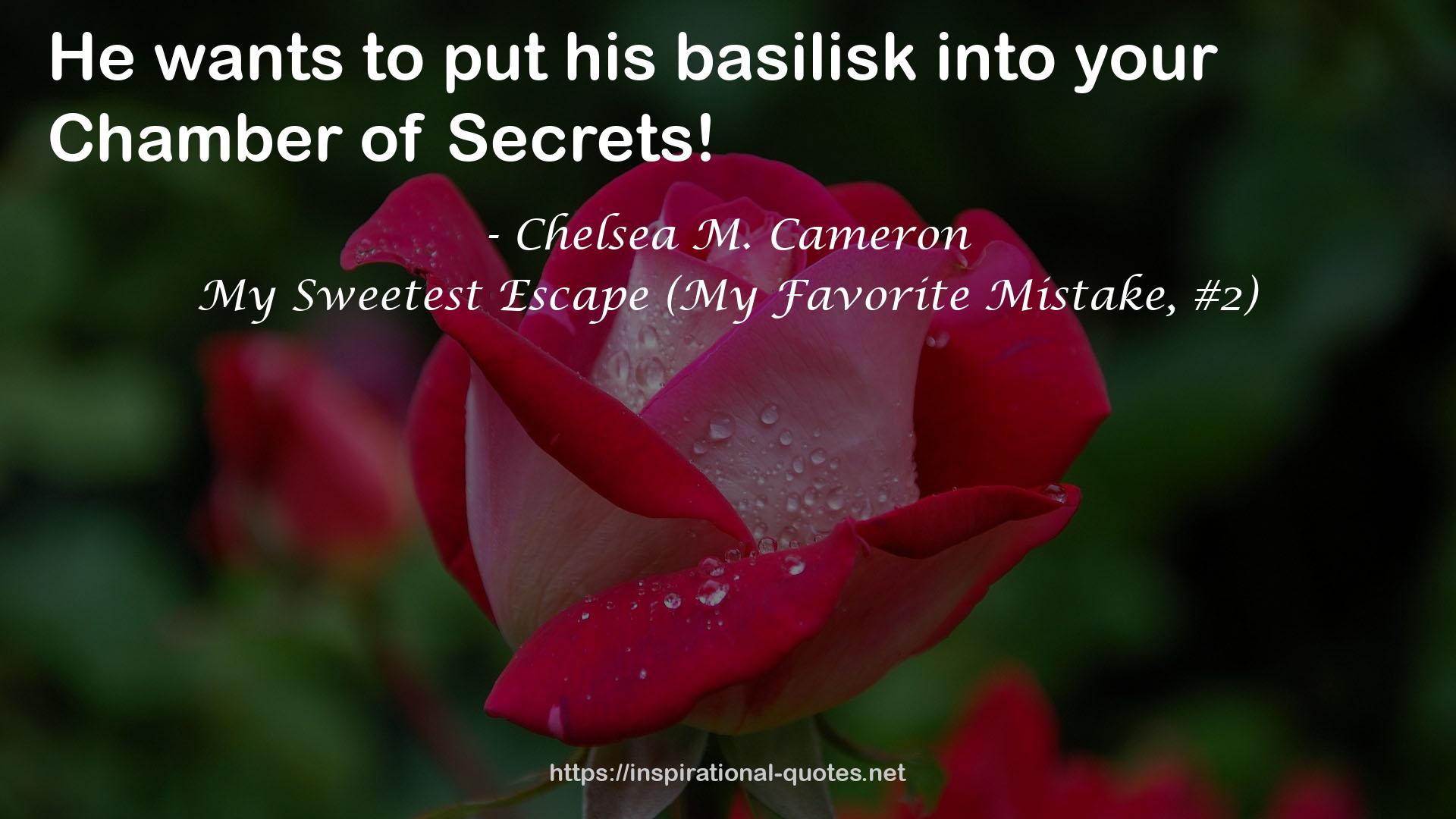 My Sweetest Escape (My Favorite Mistake, #2) QUOTES